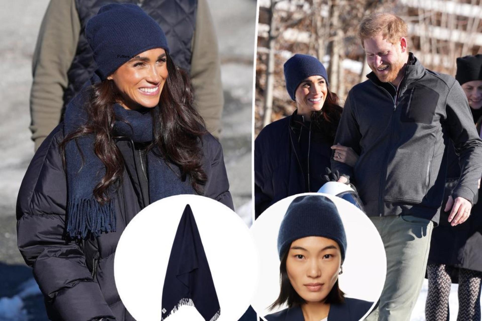 Meghan Markle bundles up in under-$60 Aritzia scarf and beanie