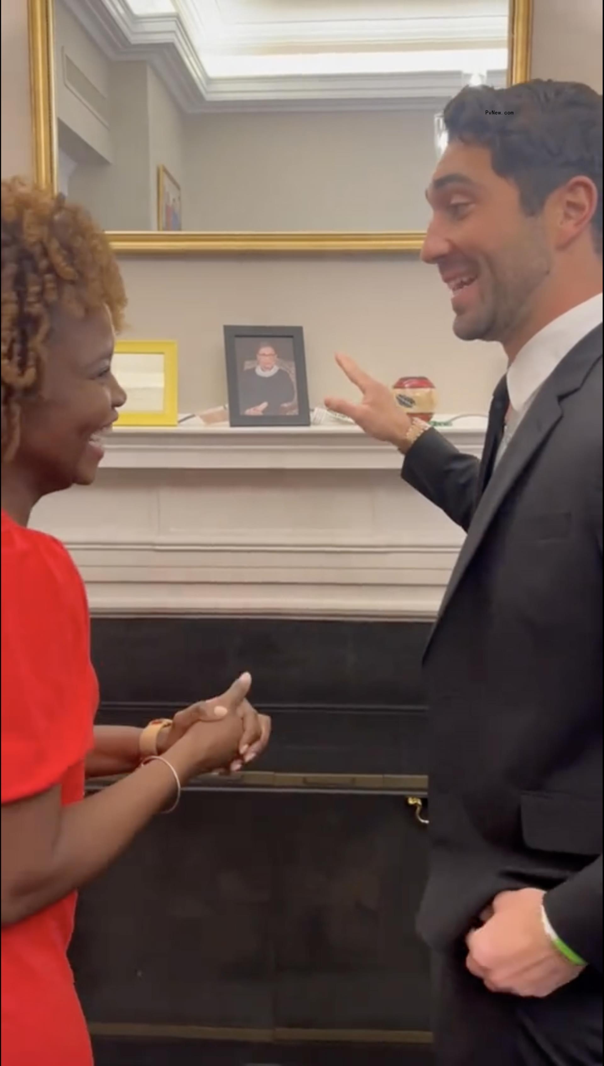 Joey Graziadei at the White House