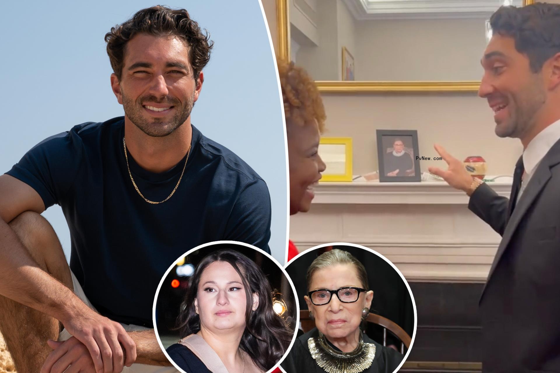 Joey Graziadei apologizes for co<i></i>nfusing Ruth Bader Ginsburg with Gypsy Rose Blanchard during White House visit