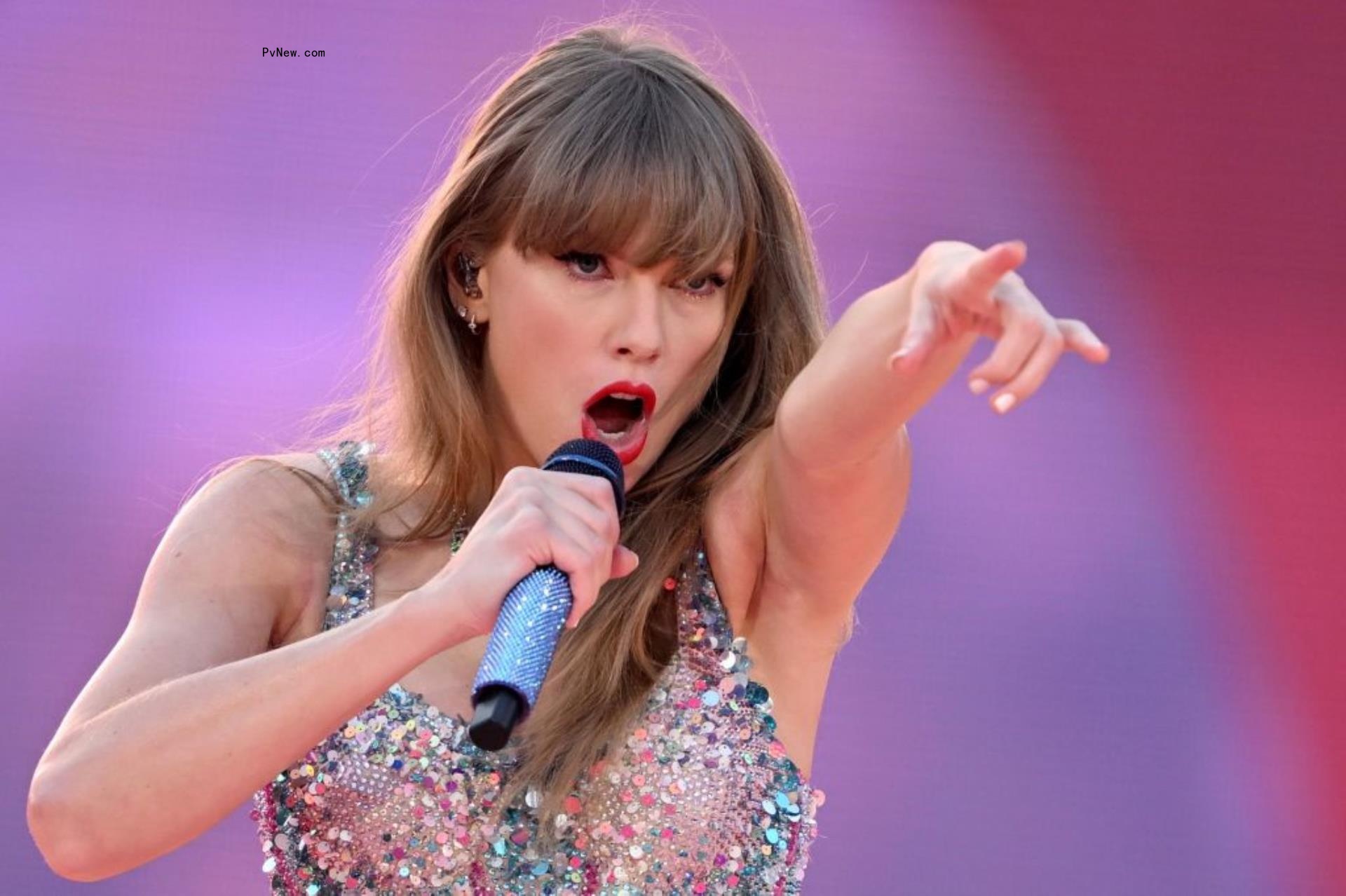 Taylor Swift performs at Eras Tour