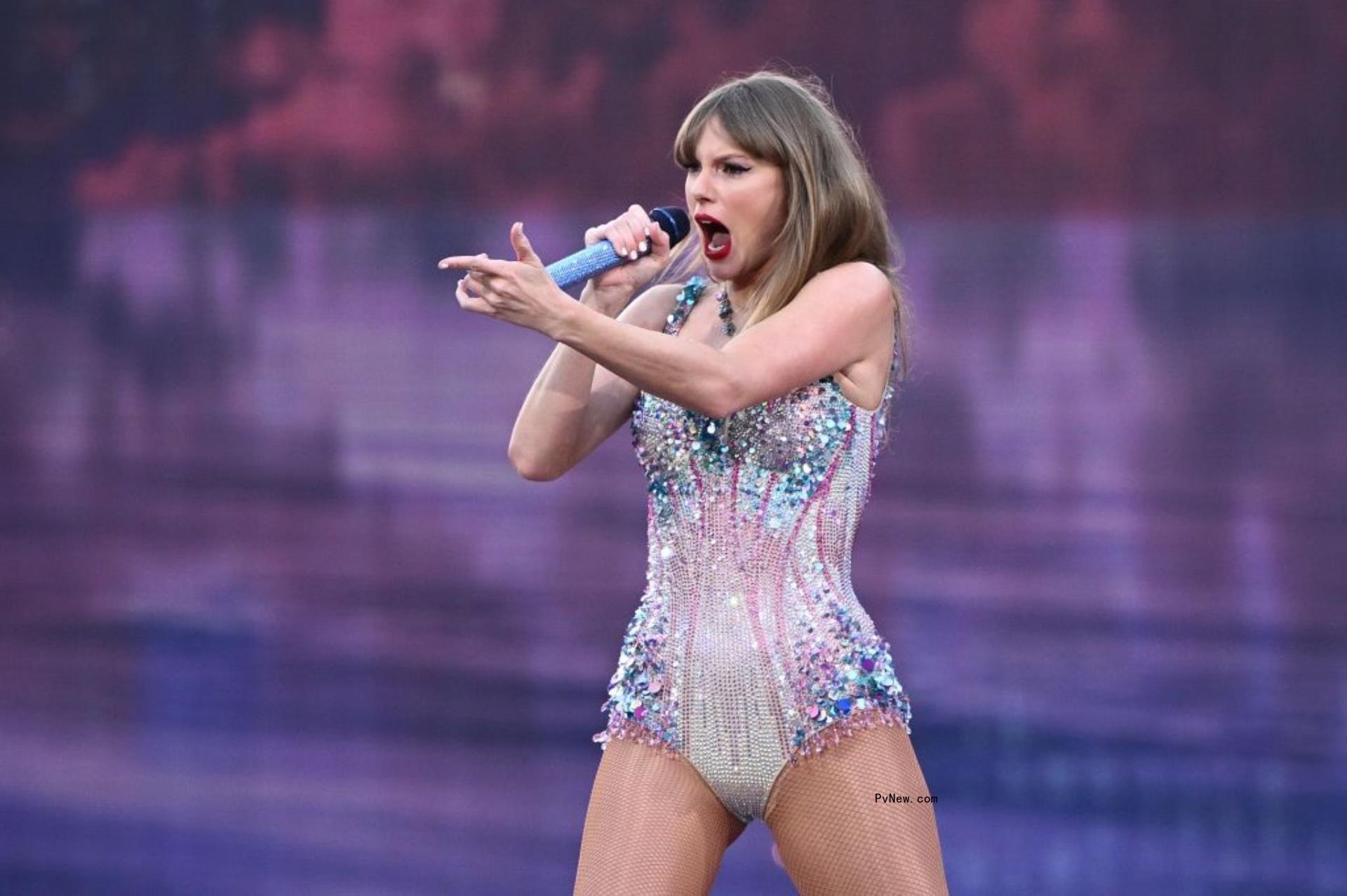 Taylor Swift performs at Eras Tour