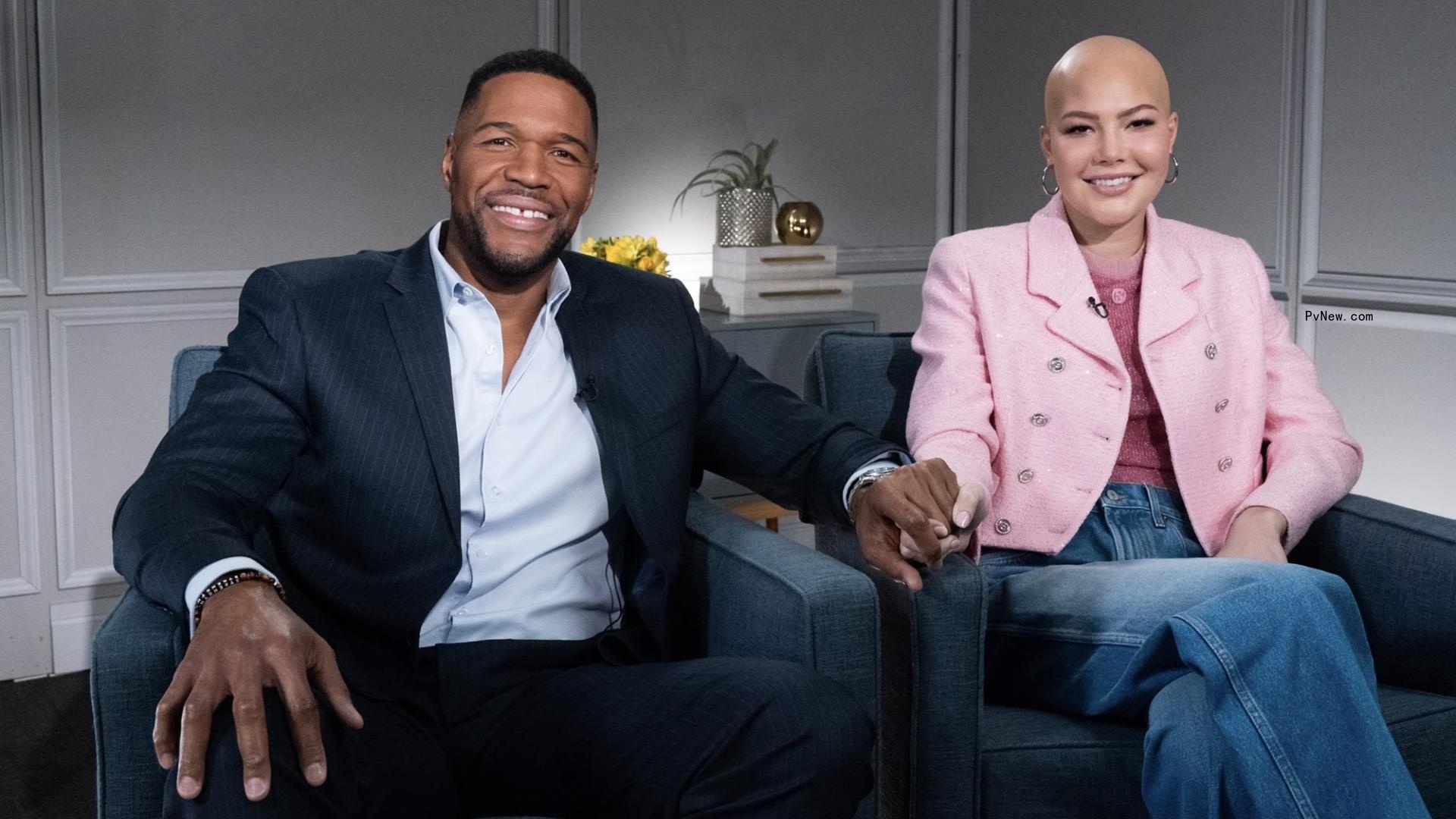 Michael Strahan and his daughter Isabella on