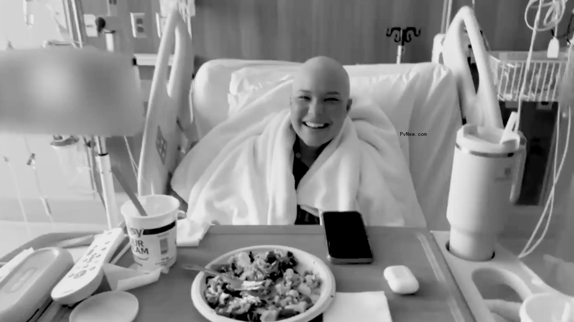 Isabella Strahan in the hospital.