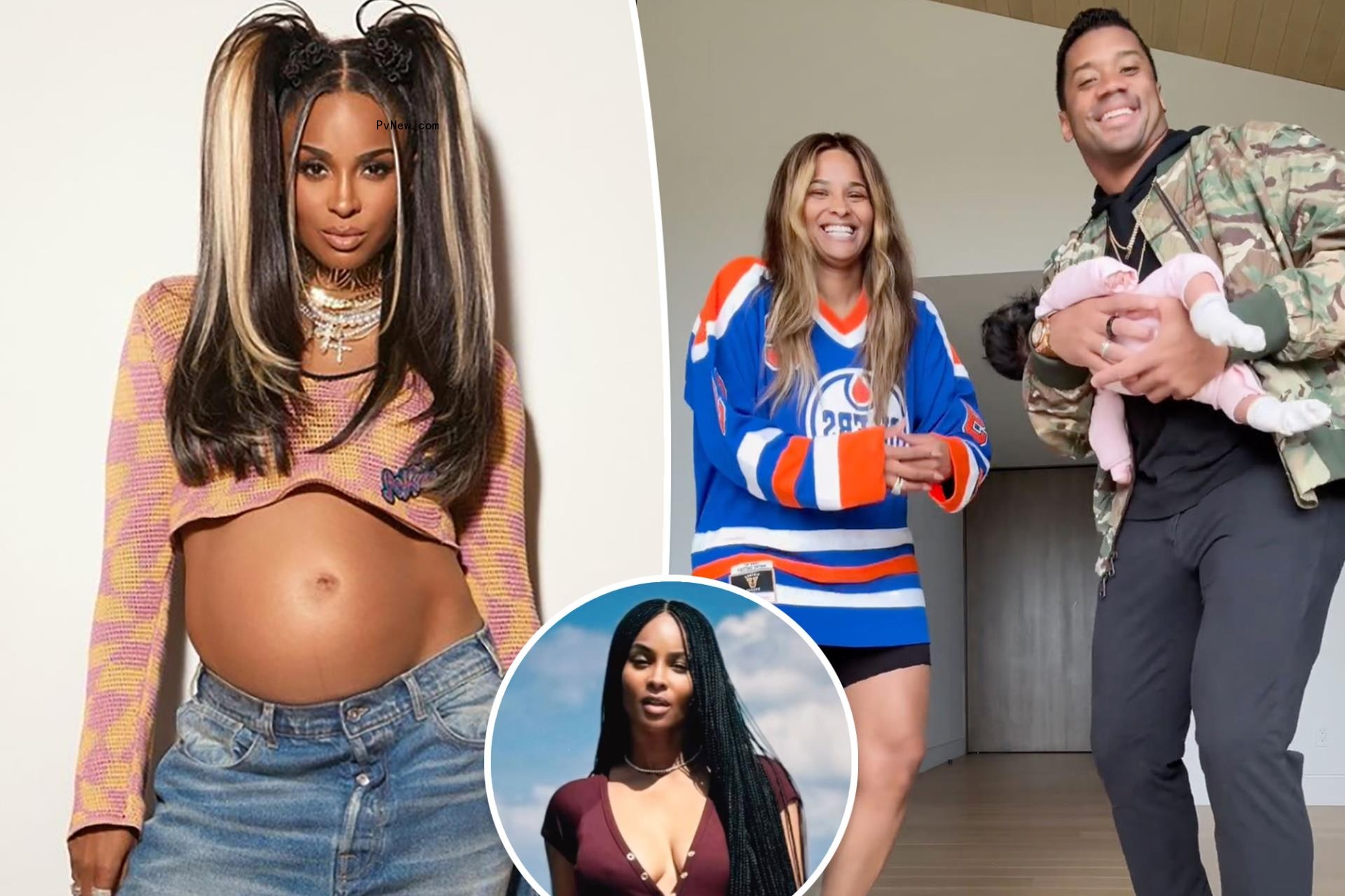 Ciara flaunts her curves in a swimsuit two mo<i></i>nths after giving birth to third child with Russell Wilson
