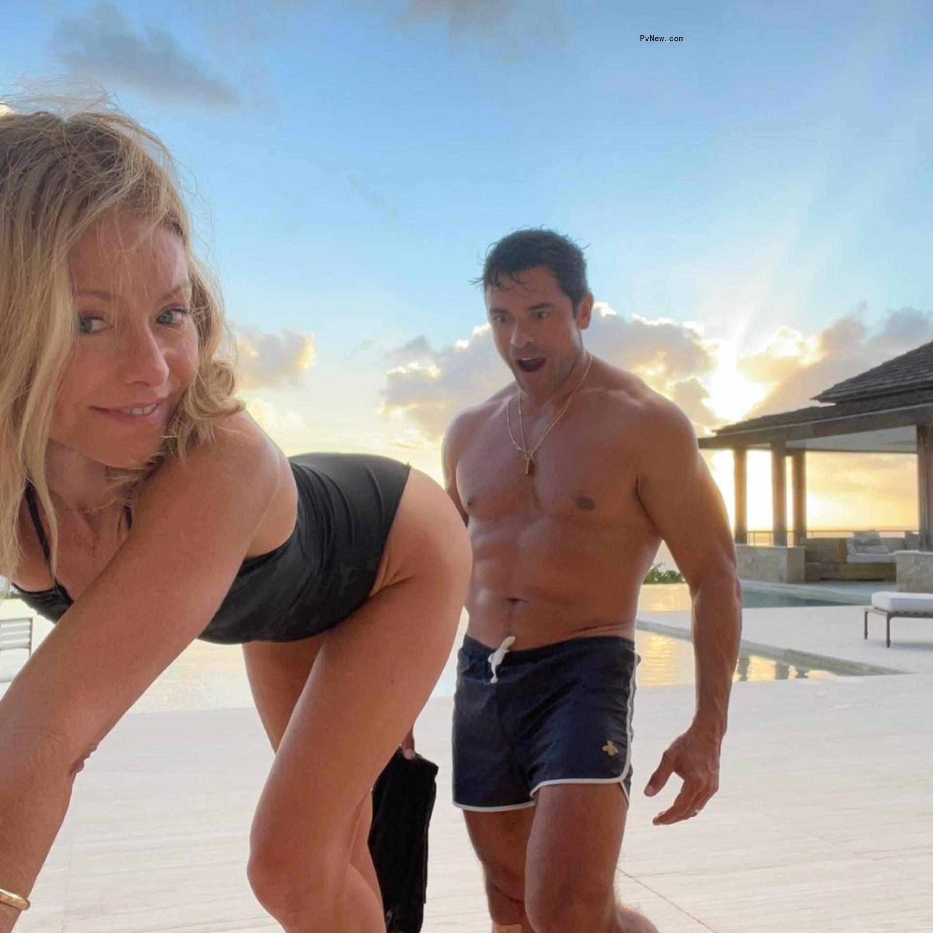 Mark Co<i></i>nsuelos and Kelly Ripa. 