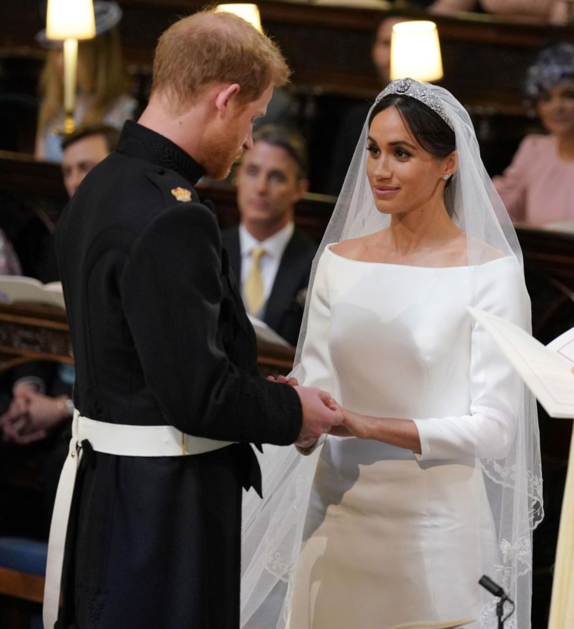 Meghan Markle and Prince Harry getting married.