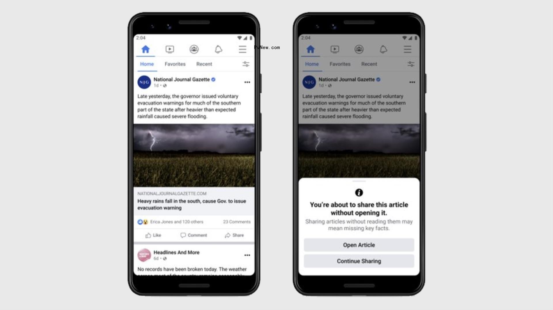 Facebook, Looking to Curb Misinformation, Is Starting to prom<i></i>pt Users to Read Articles Before Sharing