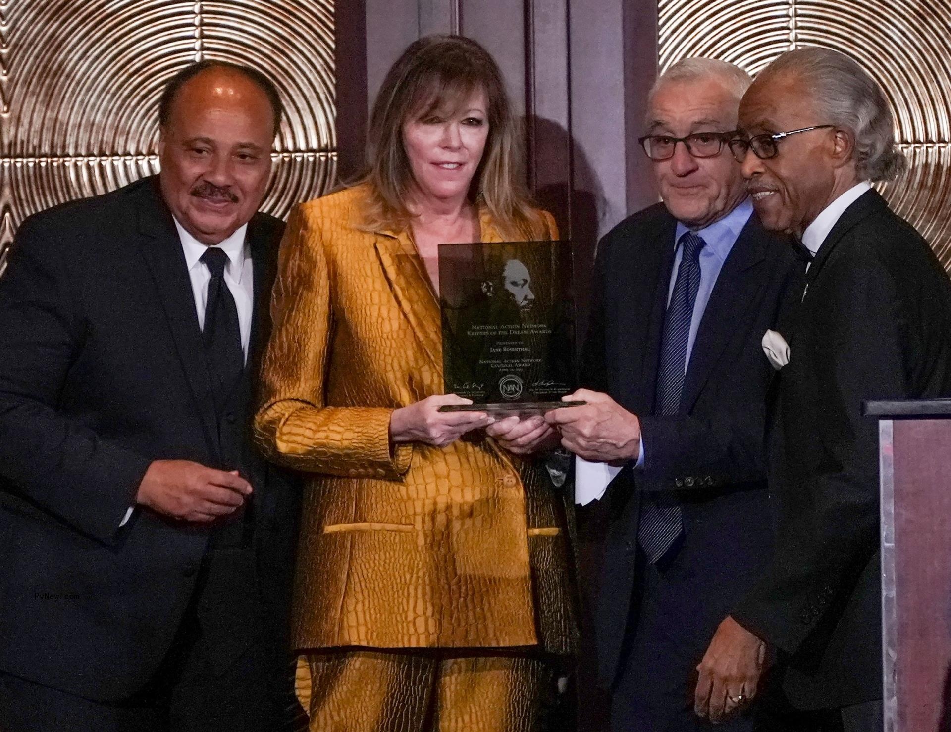 Robert De Niro, Jane Rosenthal, Al Sharpton