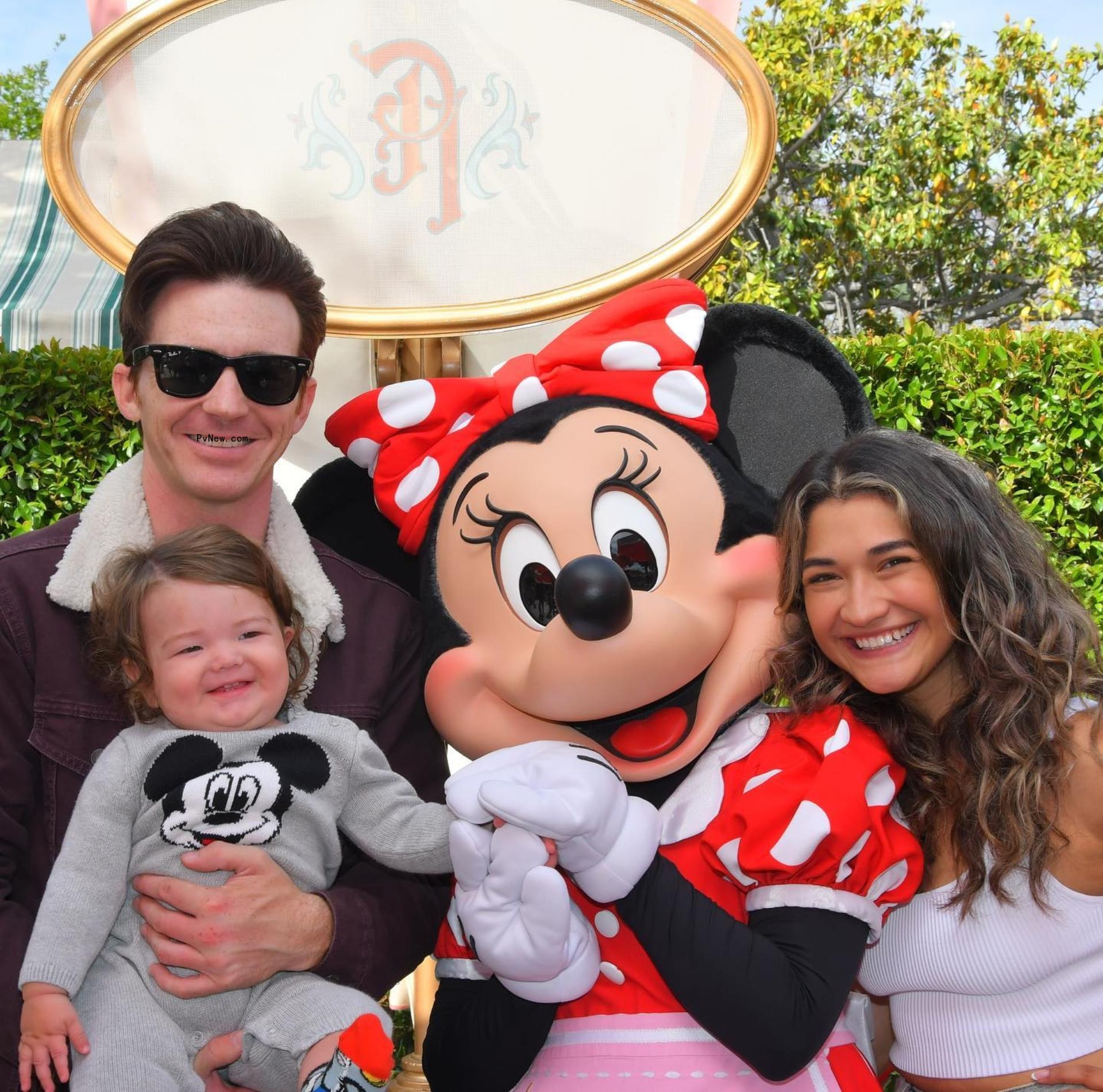 Drake Bell with his family at Disney World.