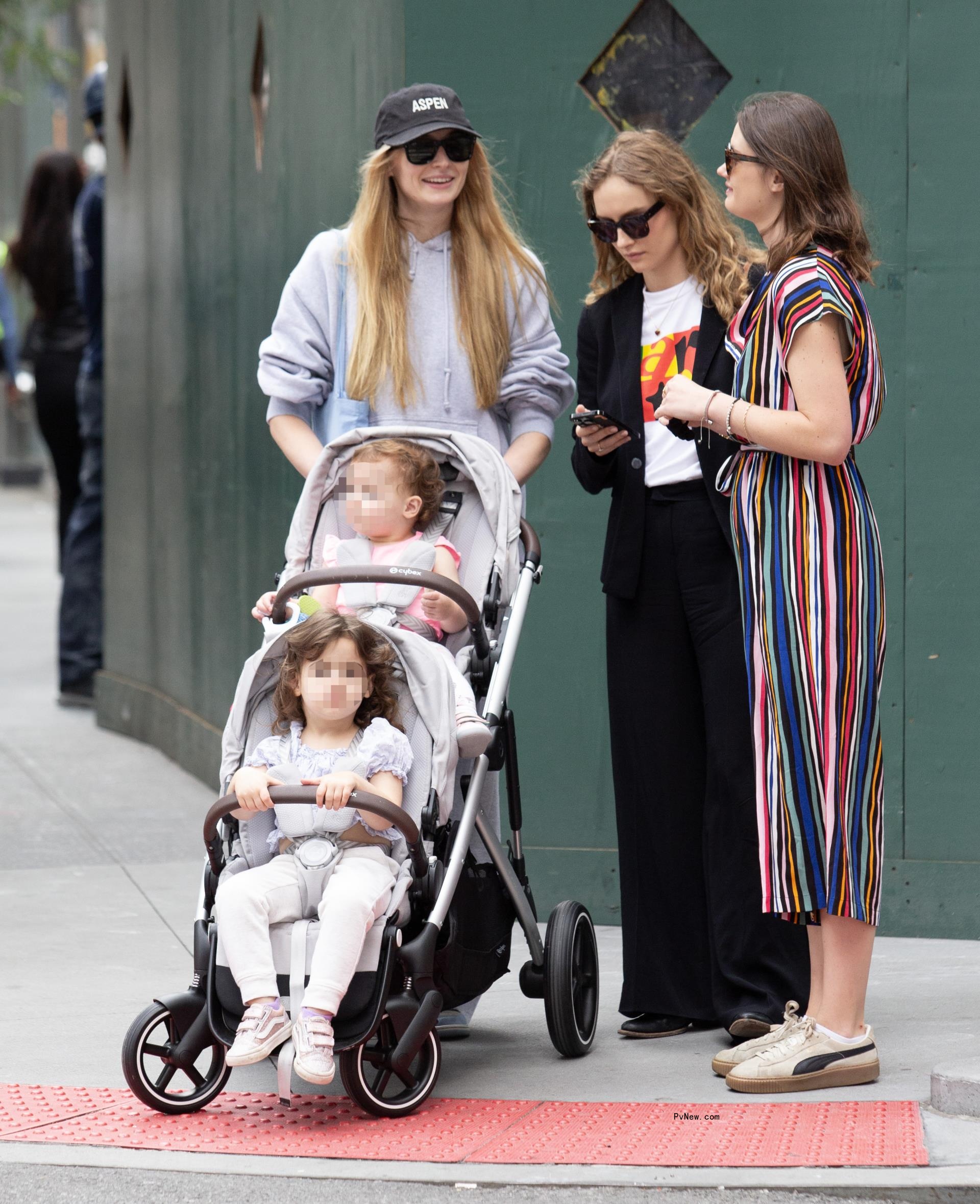 Sophie Turner with her kids