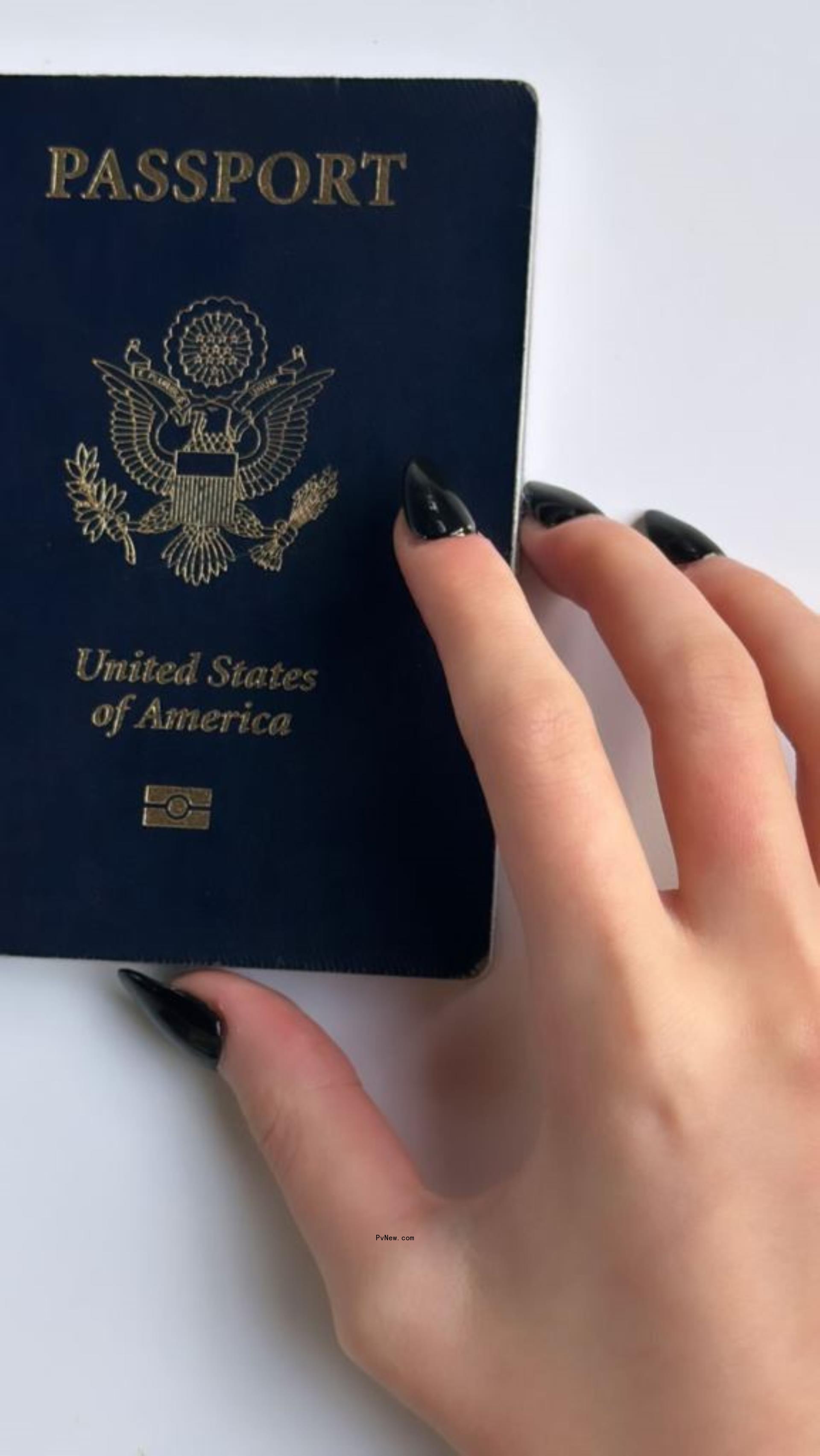 A hand holding a passport, although its unclear who it belo<i></i>ngs to.