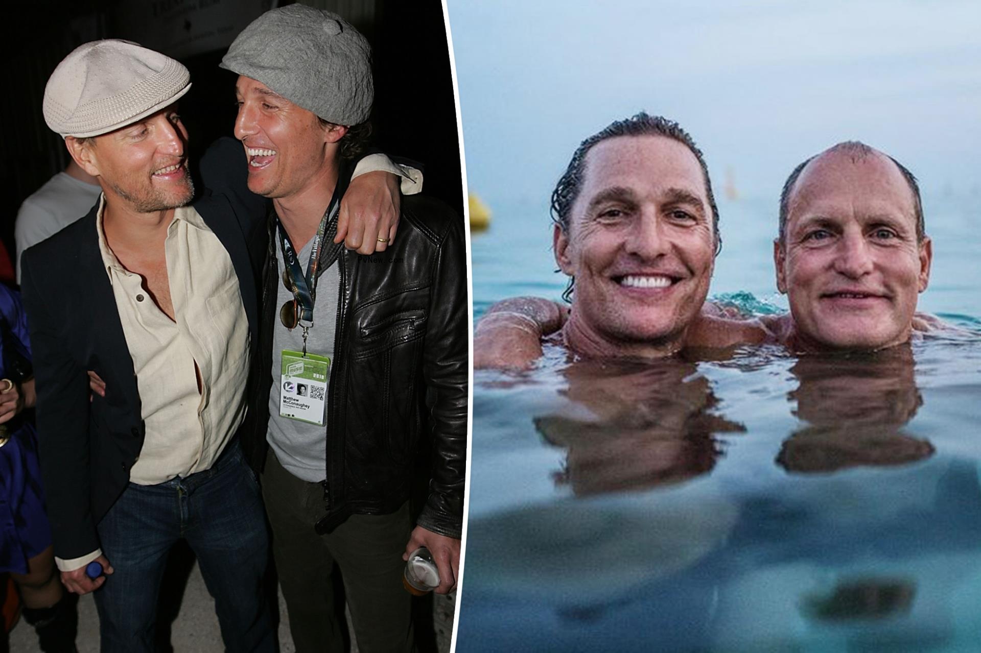 Matthew McCo<i></i>naughey questions if Woody Harrelson is his secret brother