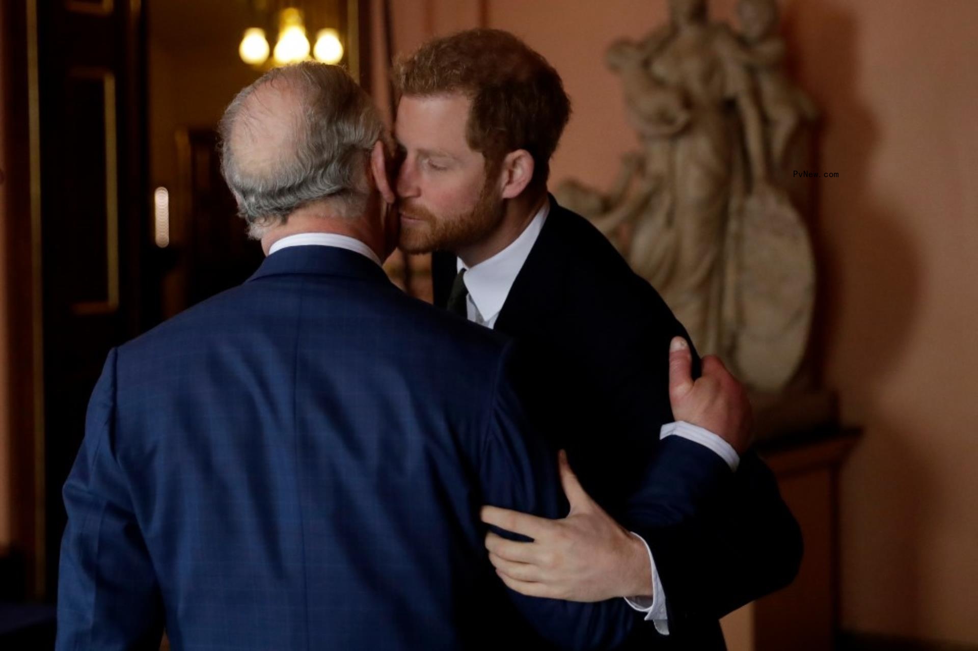 King Charles III and Prince Harry.