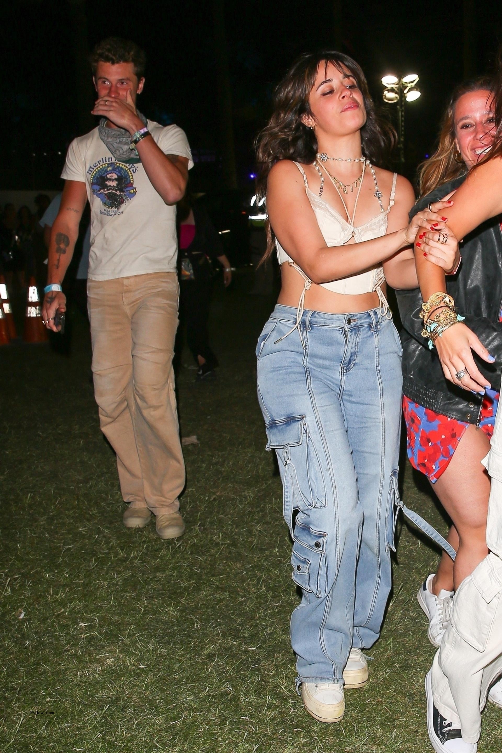 Shawn Mendes and Camila Cabello at Coachella.