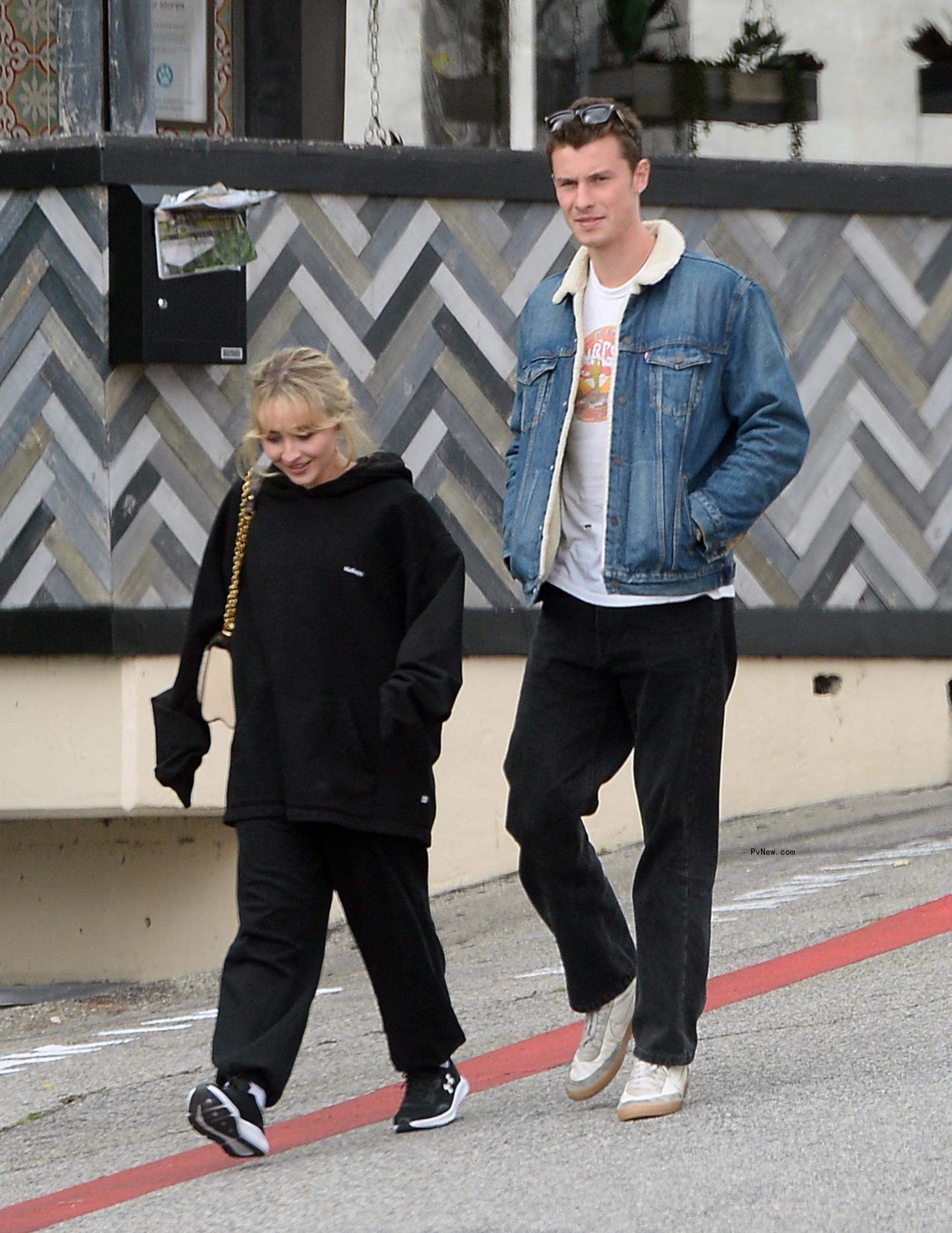 Shawn Mendes and Sabrina Carpenter in Los Angeles.