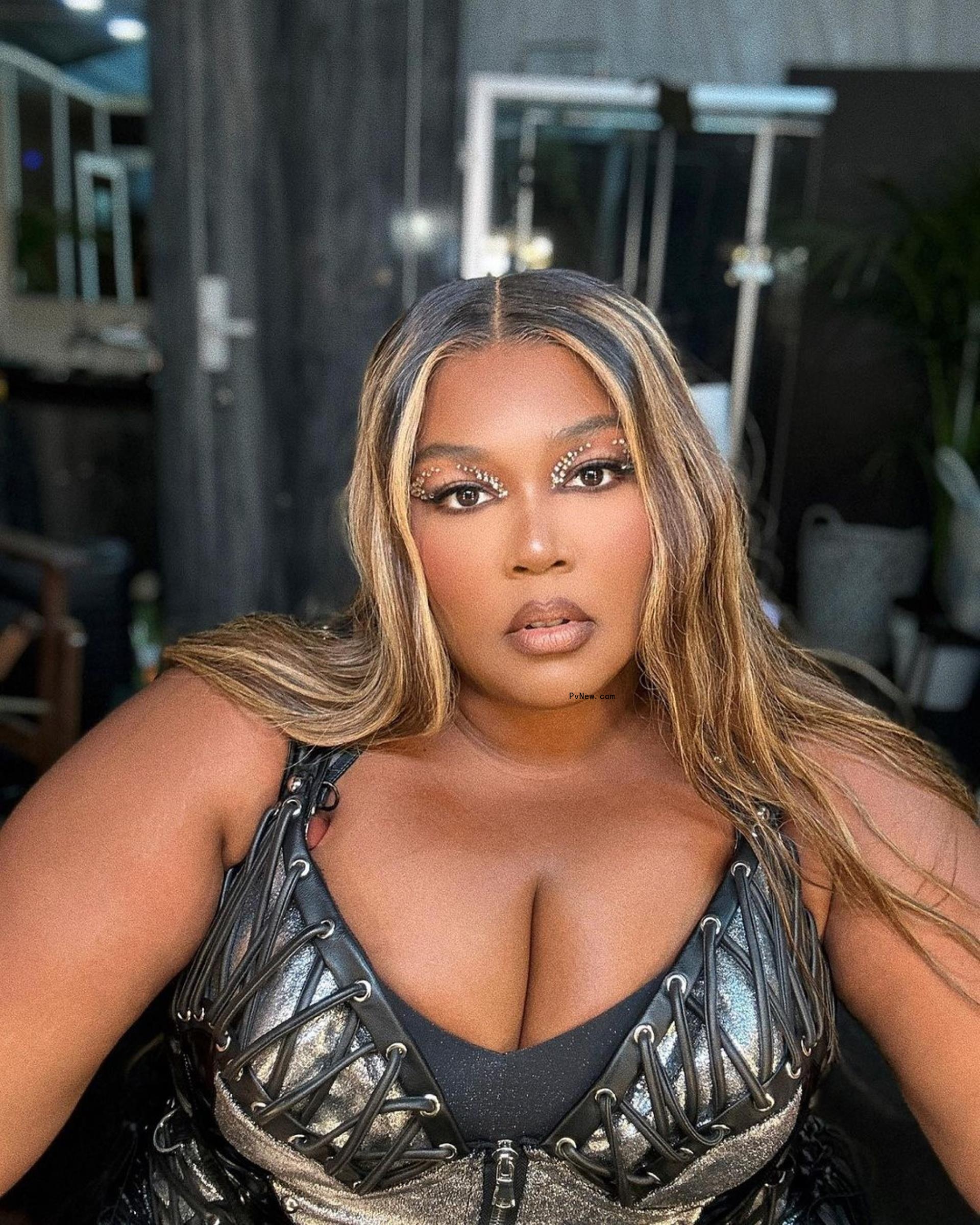 A close-up of Lizzo.