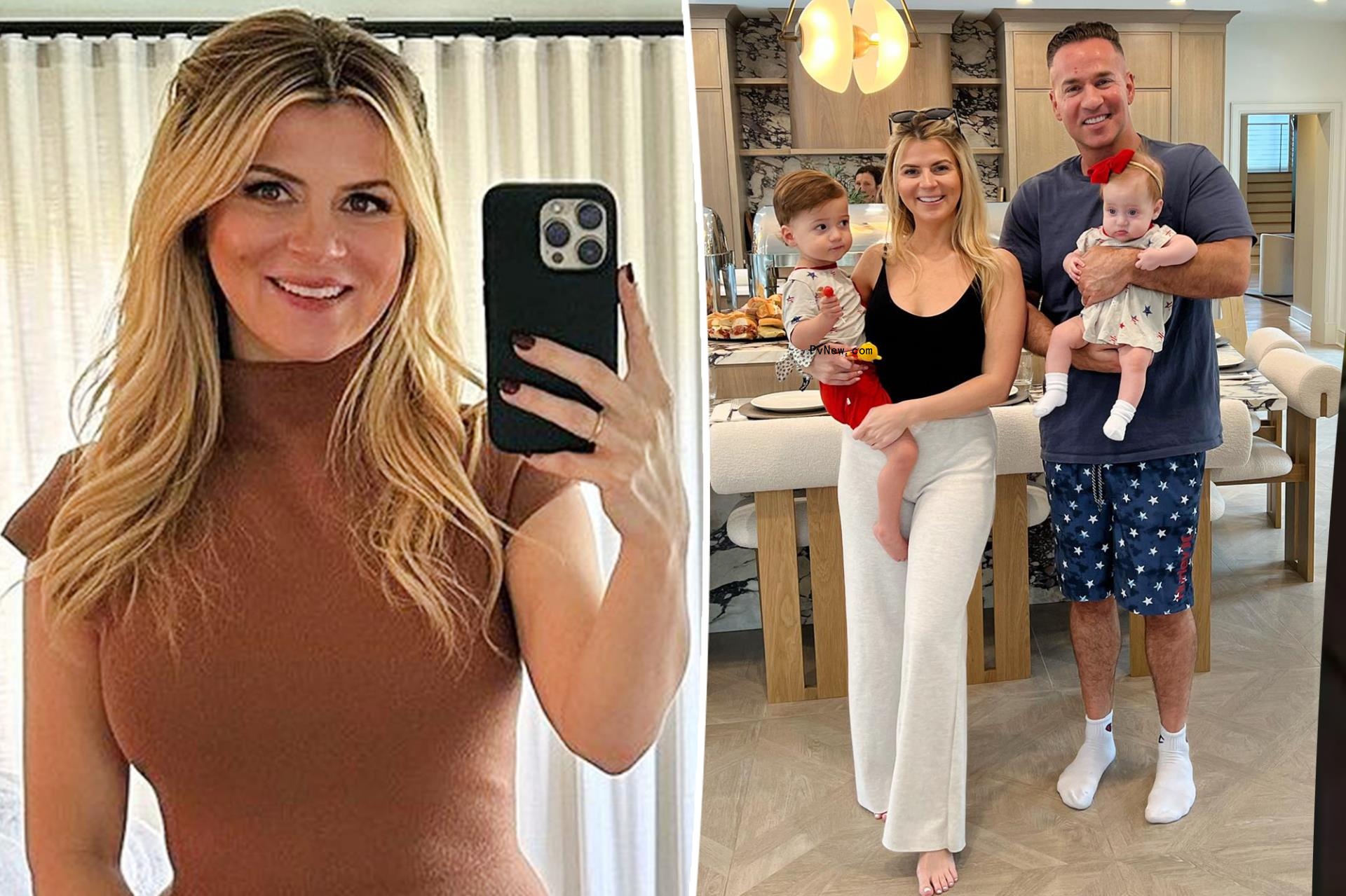 Mike Sorrentino’s pregnant wife Lauren debuts baby bump ahead of 3rd child
