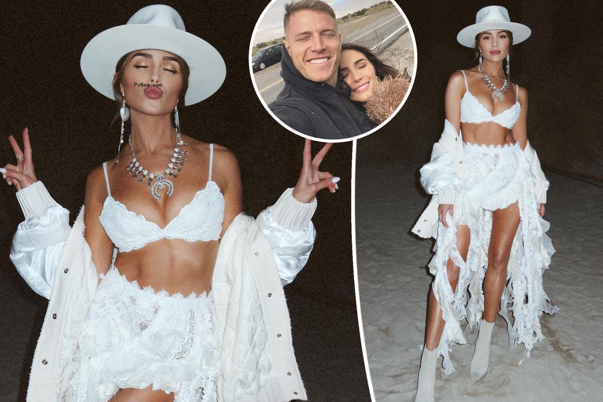 Olivia Culpo looks bridal at Coachella 2023 after Christian McCaffrey engagement
