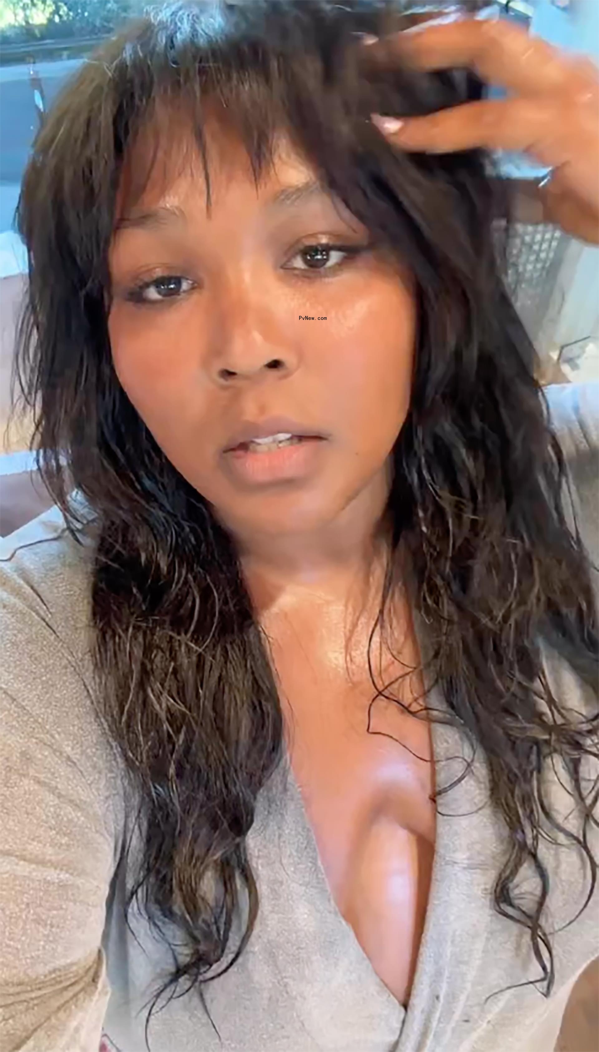 lizzo in a robe