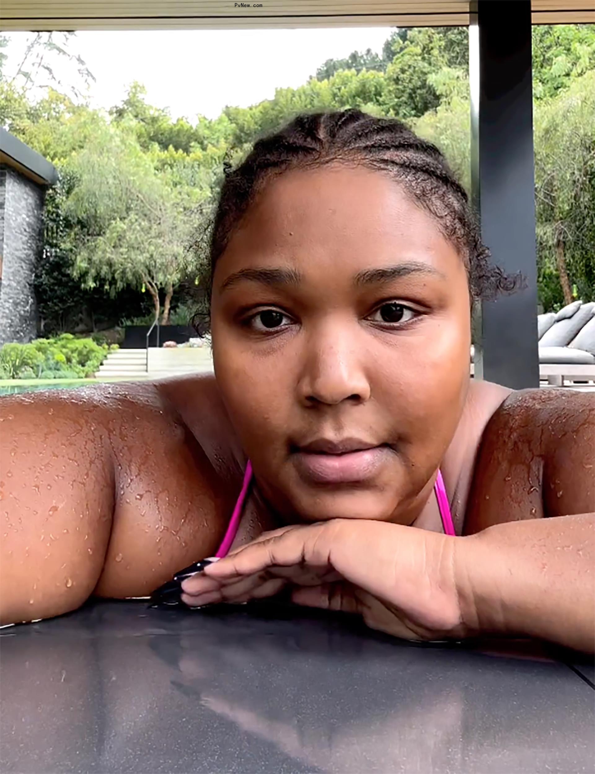 lizzo in the pool