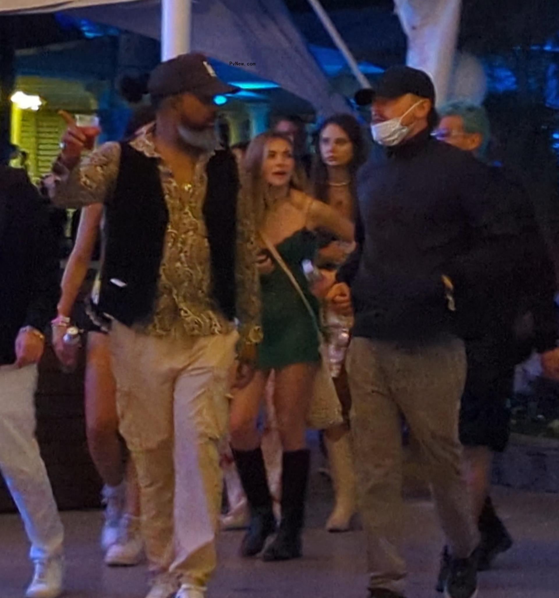 Leo<i></i>nardo DiCaprio and Irina Shayk at Coachella on Sunday night