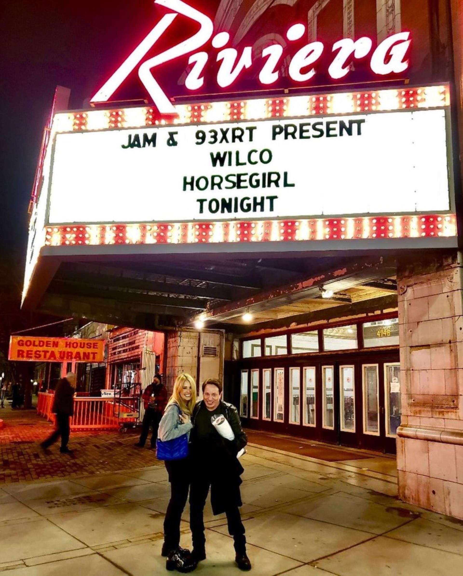 Chris Kattan and Maria Libri at a Wilco concert.