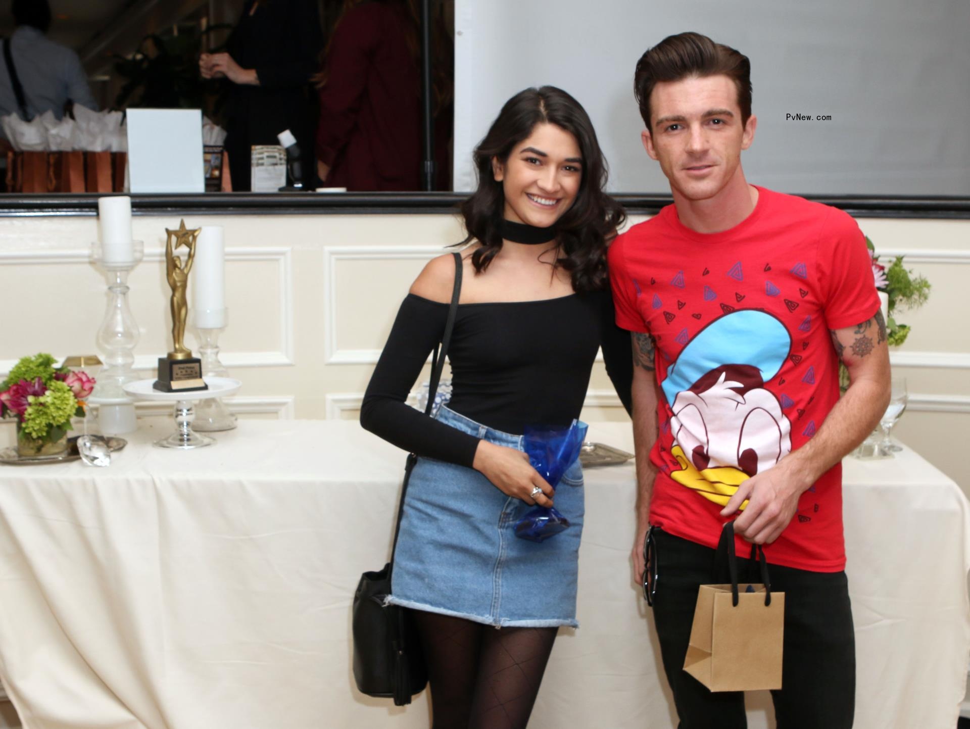 Janet Von Schmeling and Drake Bell pose for pic