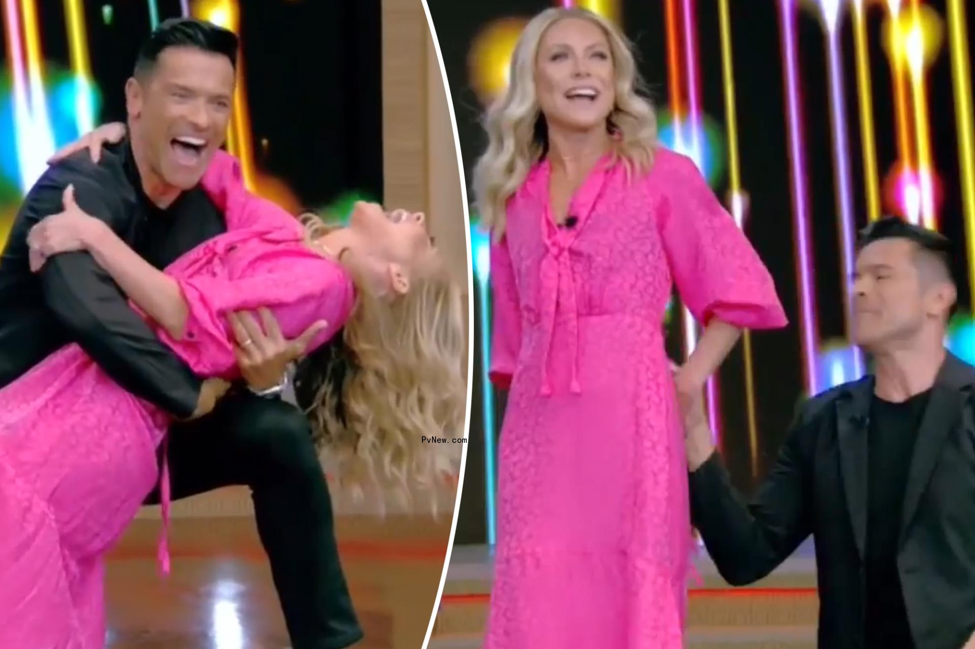 Kelly Ripa suffers wardrobe malfunction during ‘Live’ show: ‘Take it off’