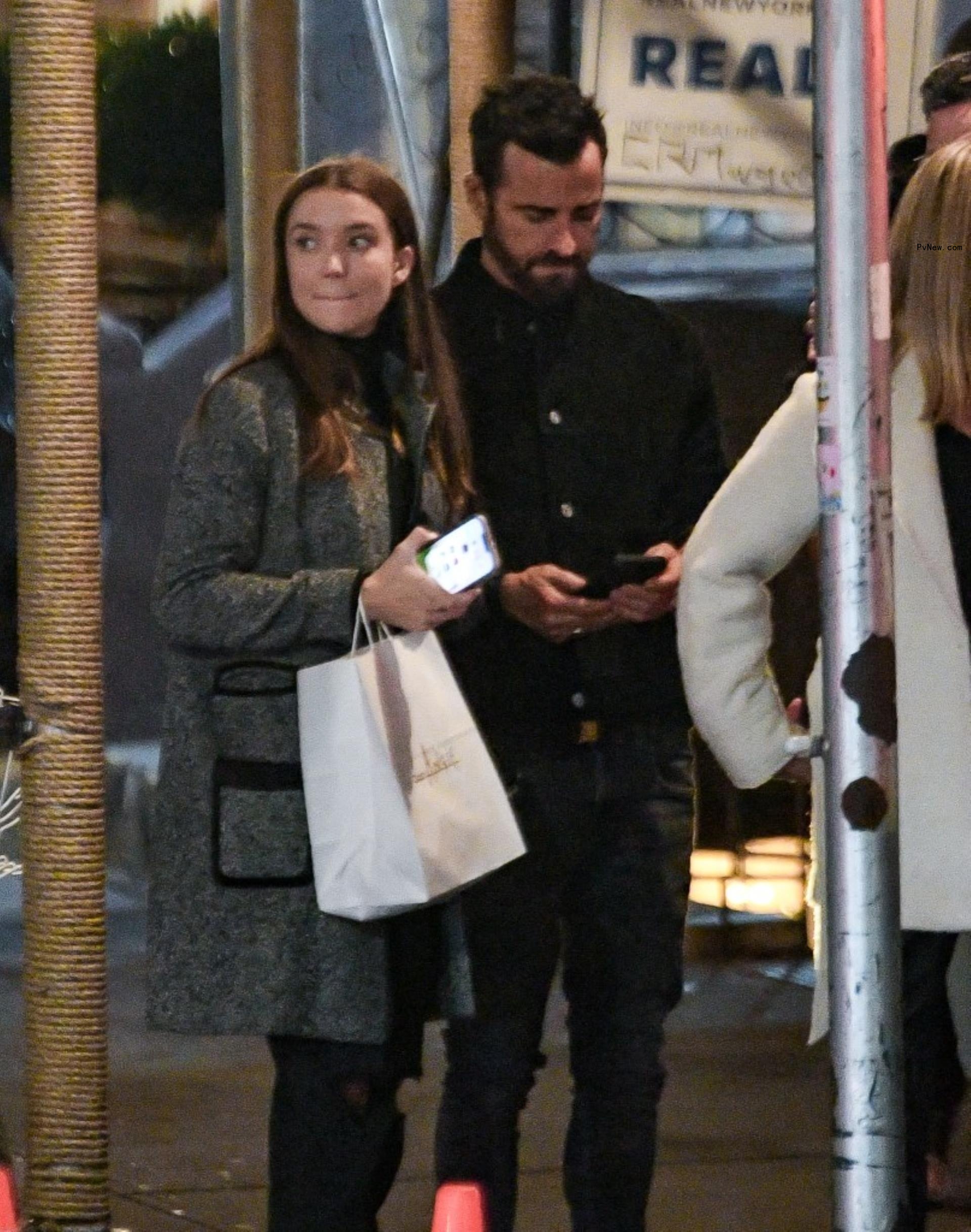 Justin Theroux and Nicole Brydon Bloom