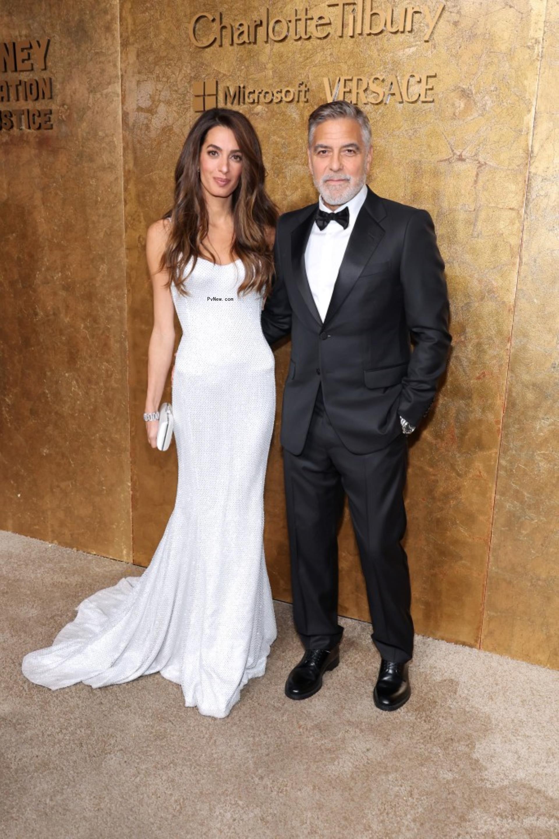 George Cloo<i></i>ney and Amal Clooney