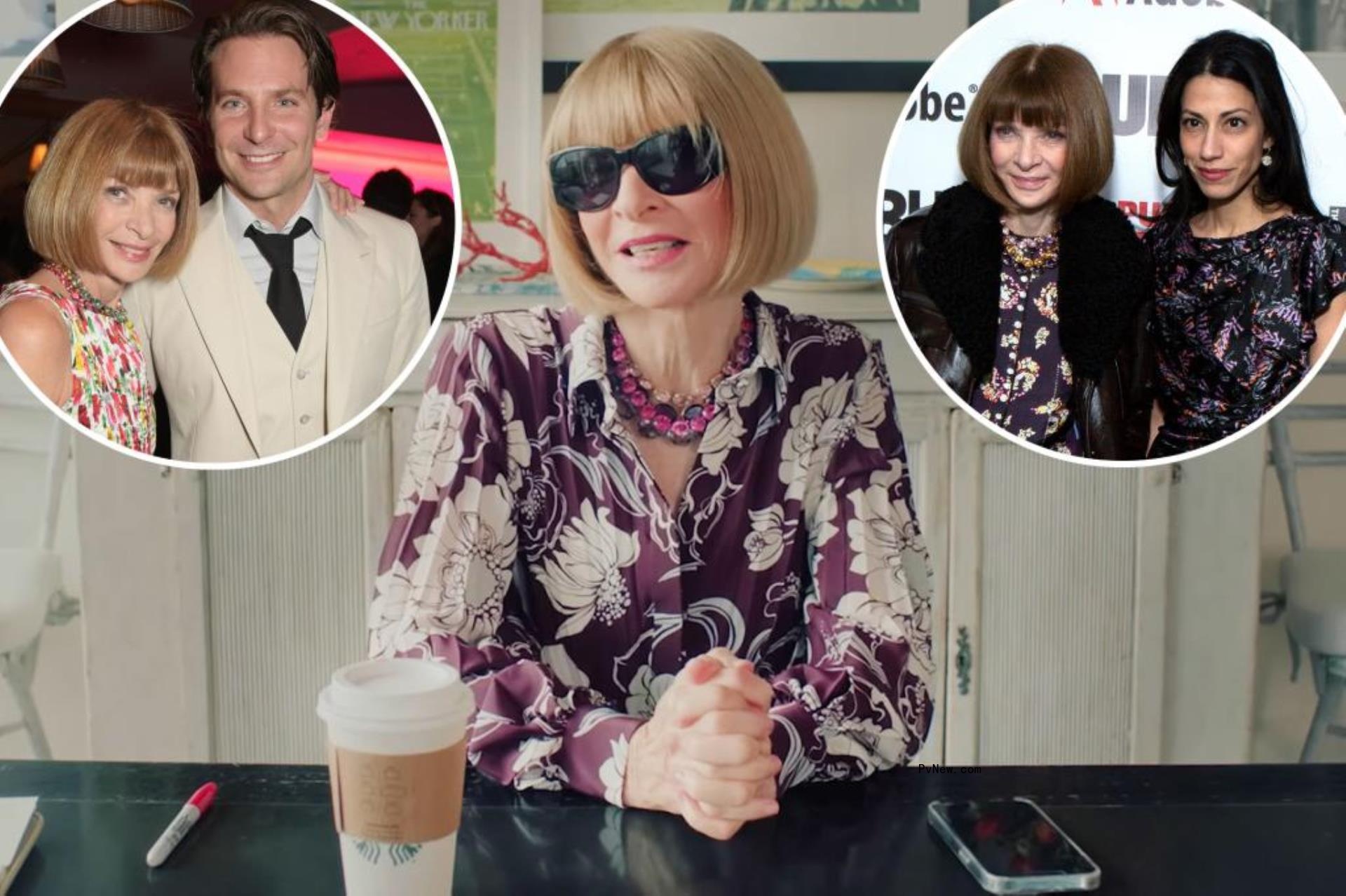 anna wintour with bradley cooper and huma abedin