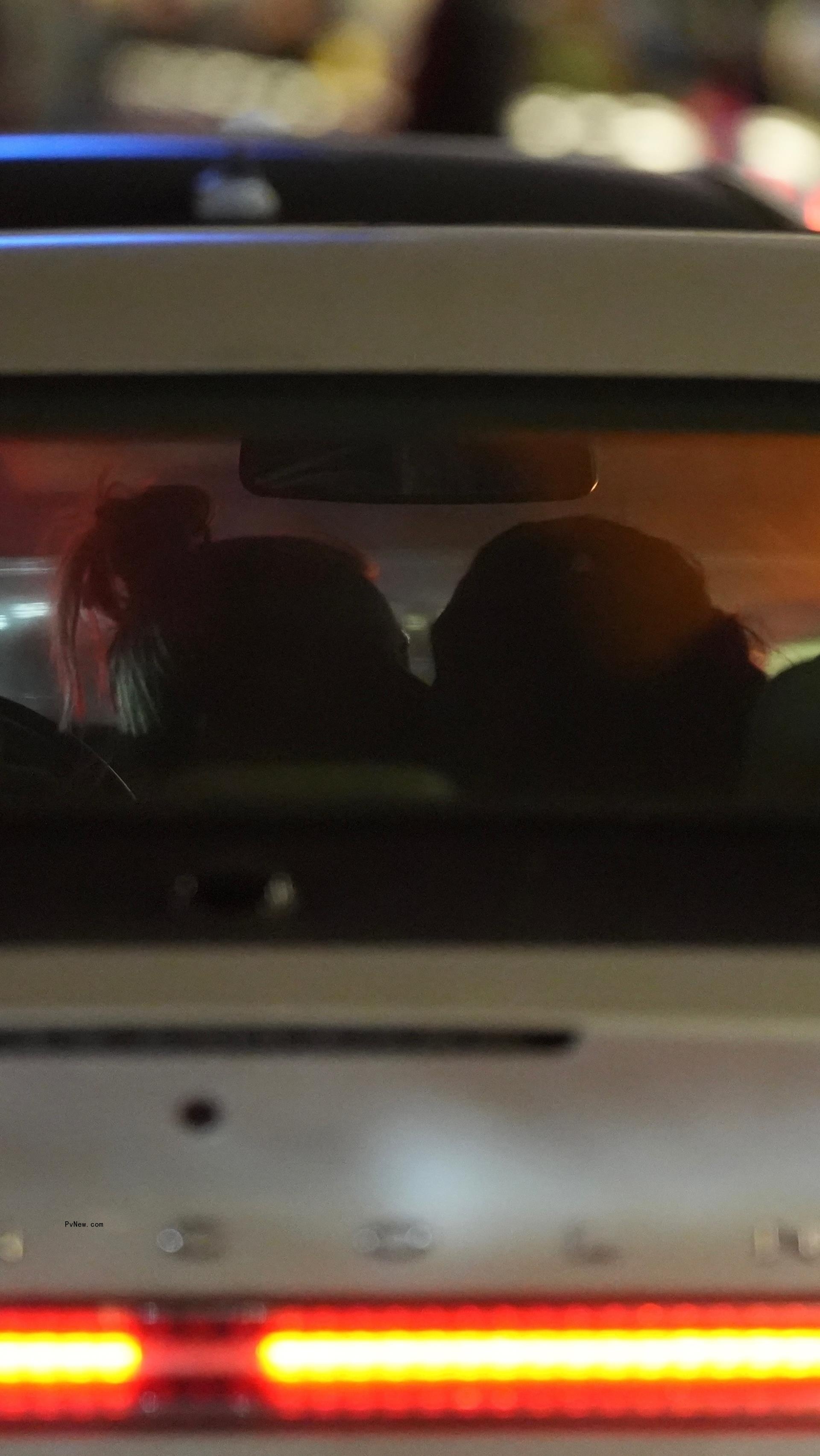 Ariana Madix and Daniel Wai kissing in the car.