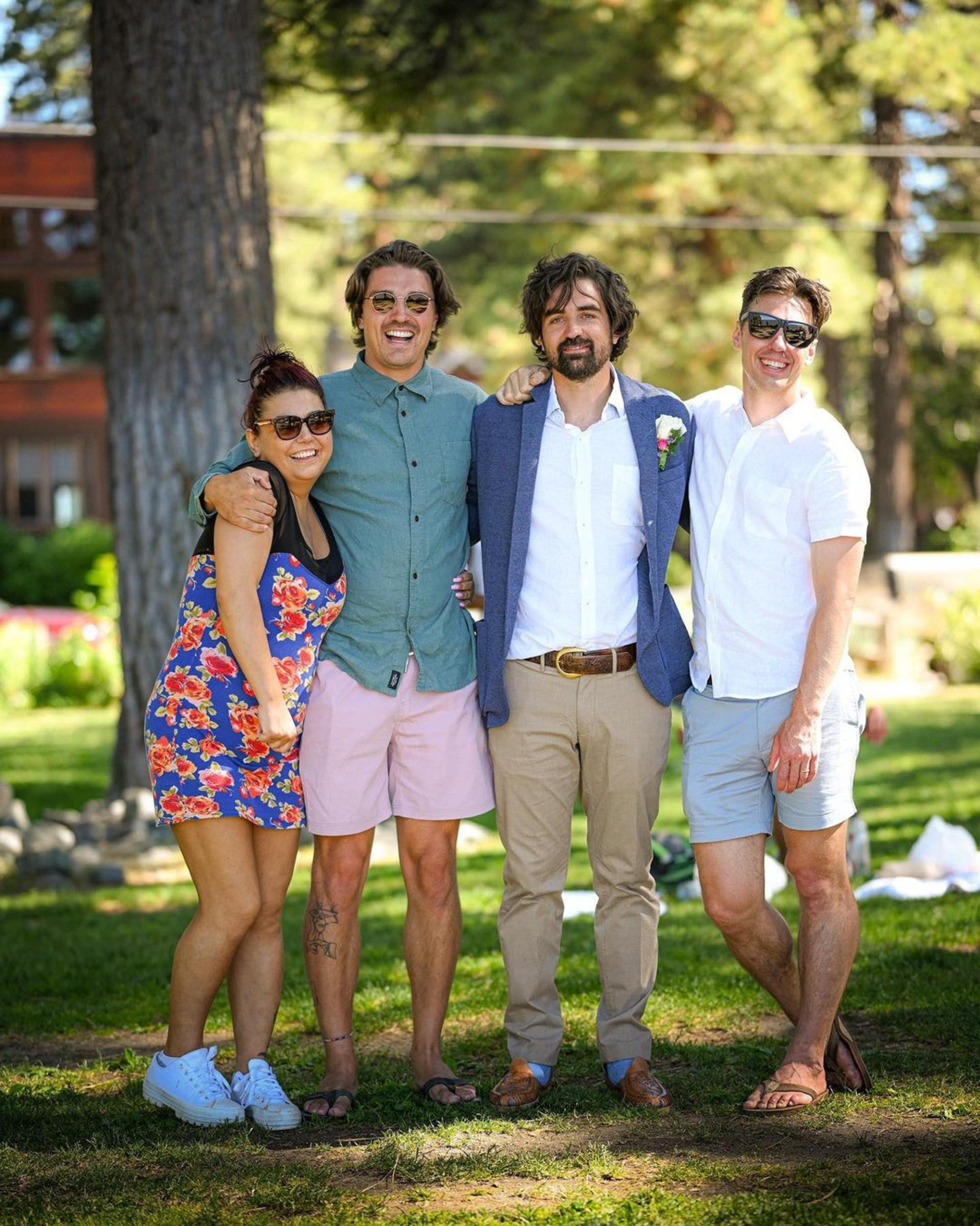 Dean Unglert with his siblings.