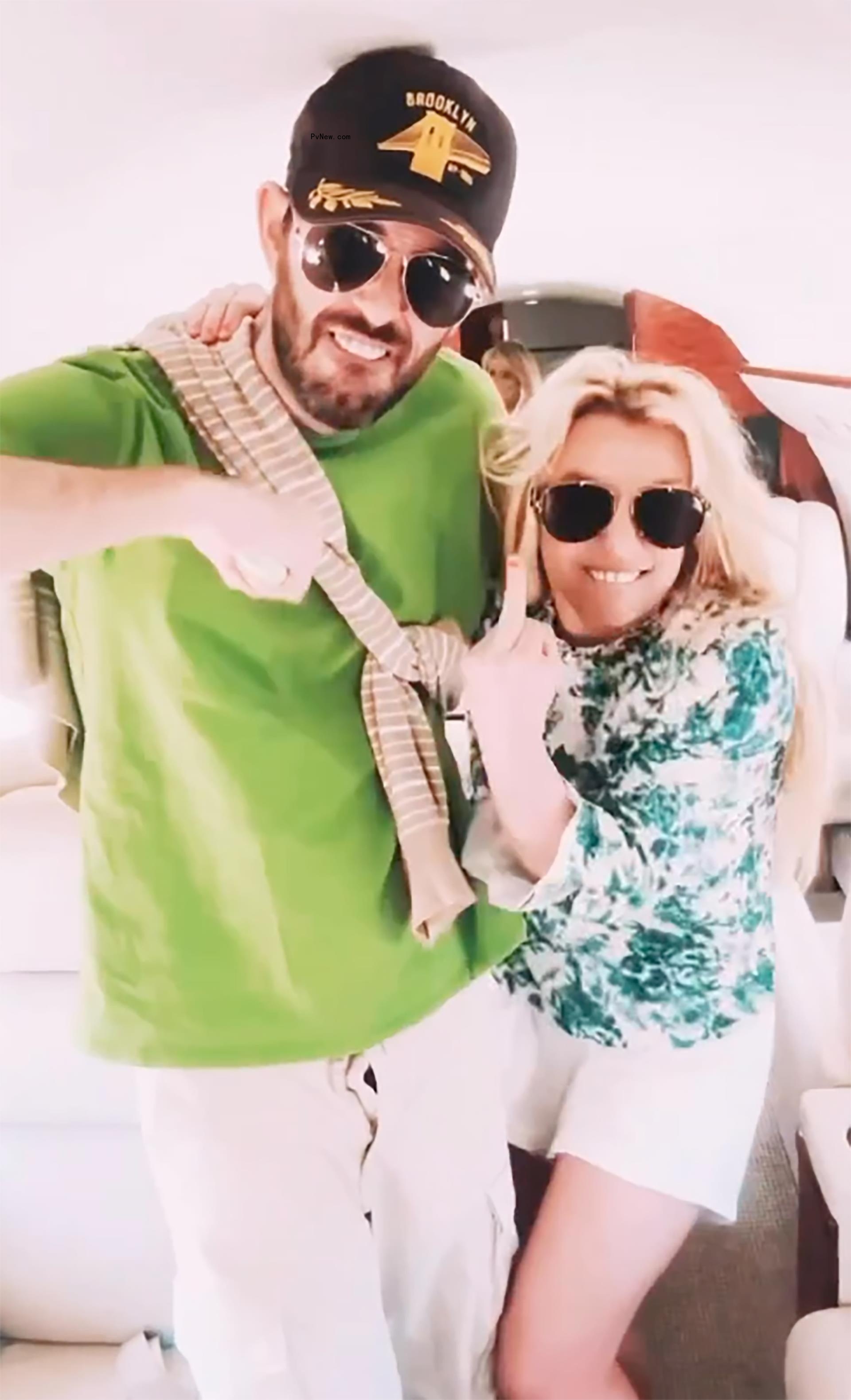 Britney Spears and Cade Hudson.