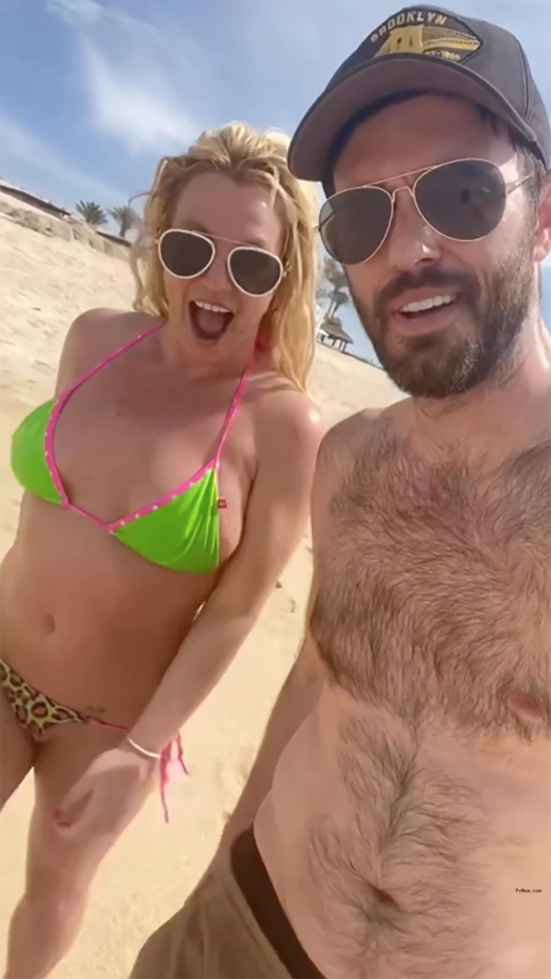 Britney Spears and Cade Hudson.