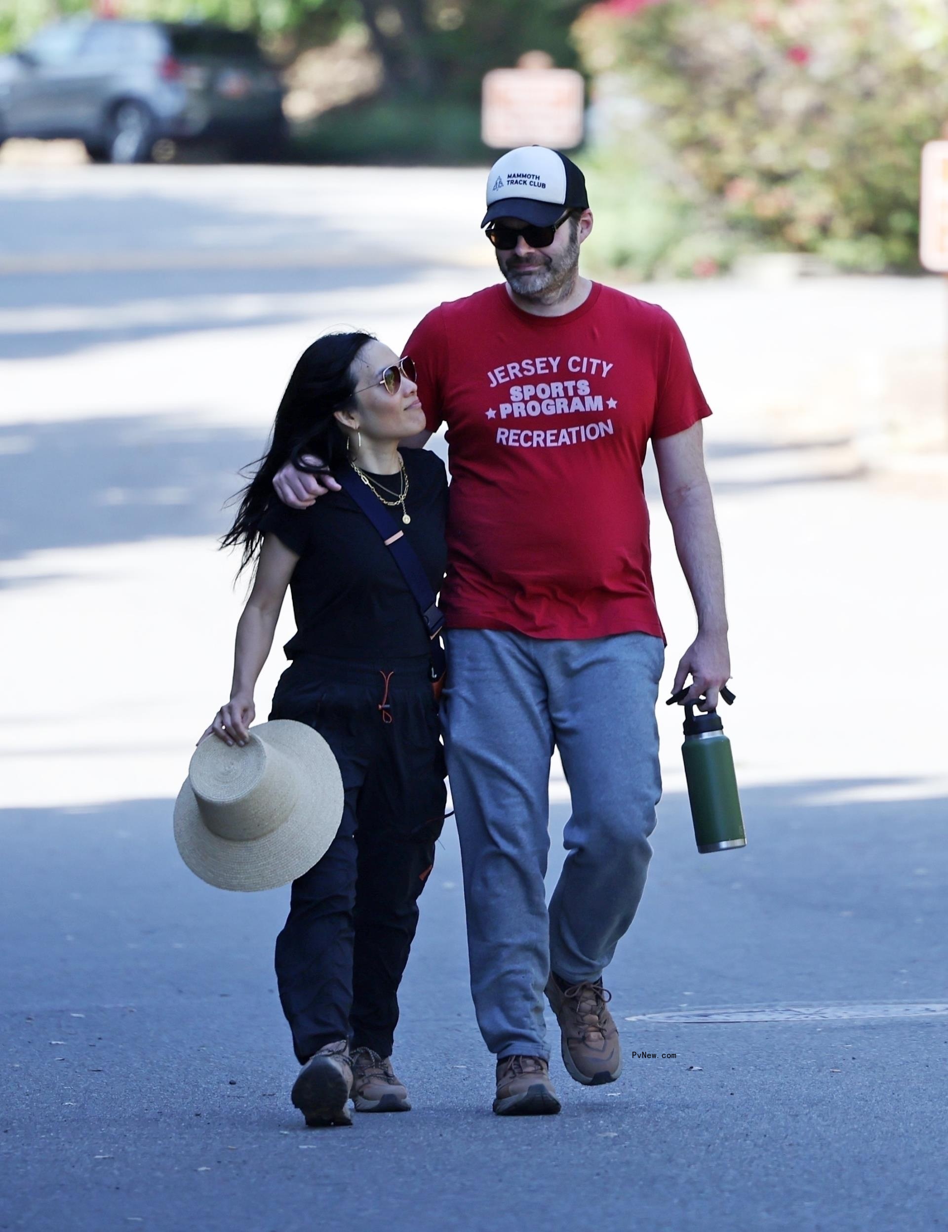 Bill Hader and Ali Wong hold hands