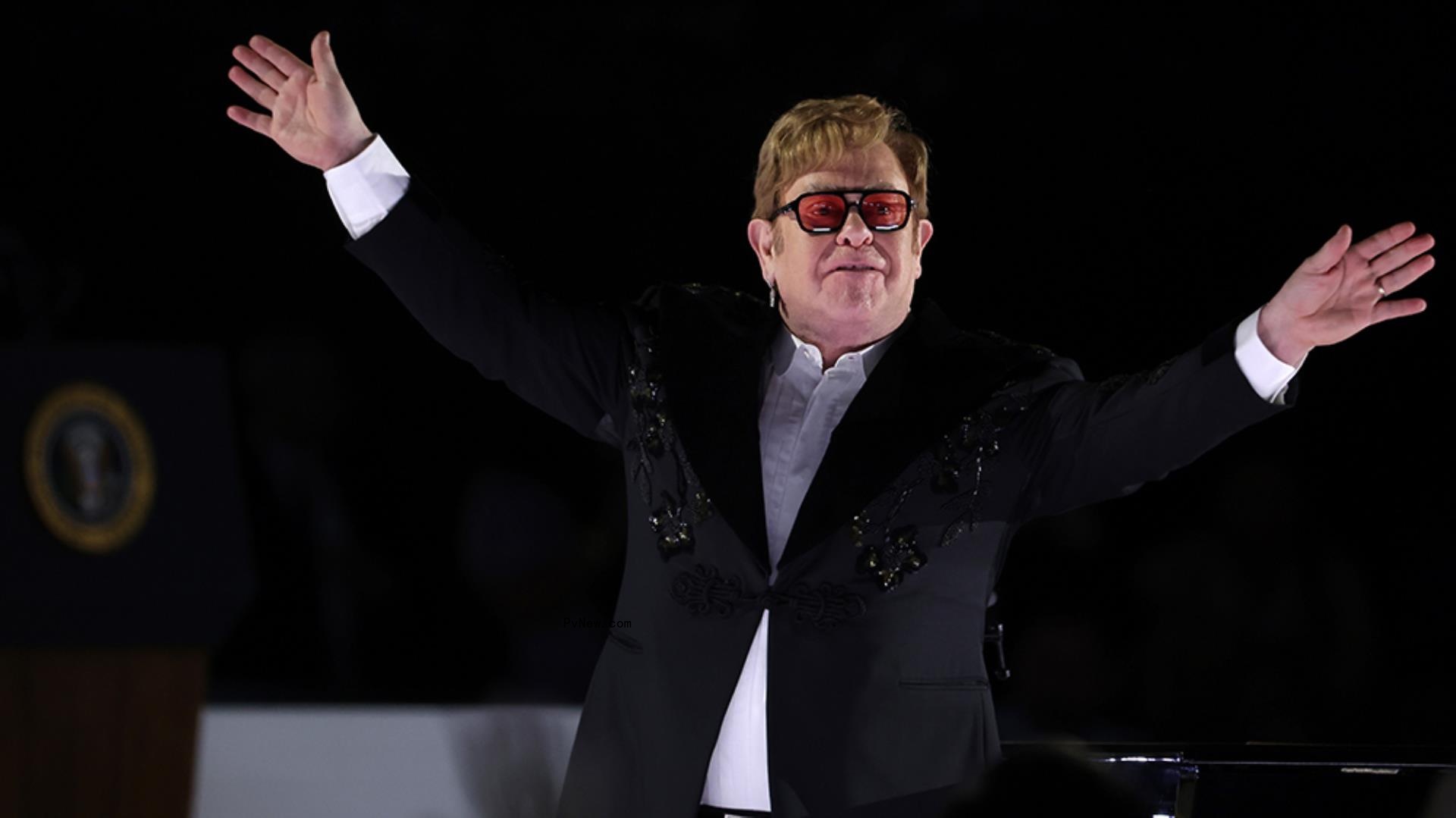 President Biden Surprises Teary Elton John With Natio<i></i>nal Humanities Medal at White House Concert
