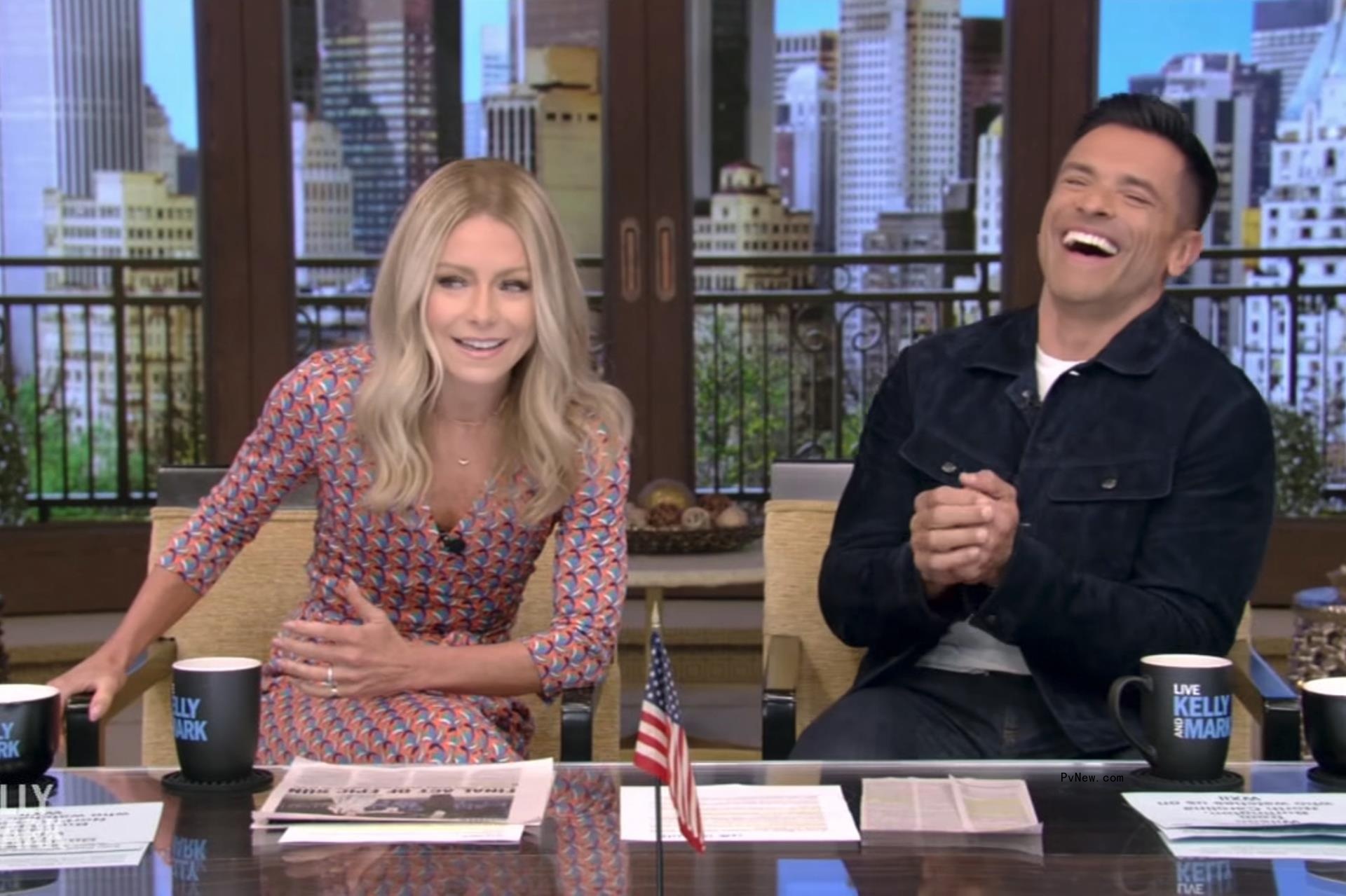 Mark Co<i></i>nsuelos and Kelly Ripa co-hosting