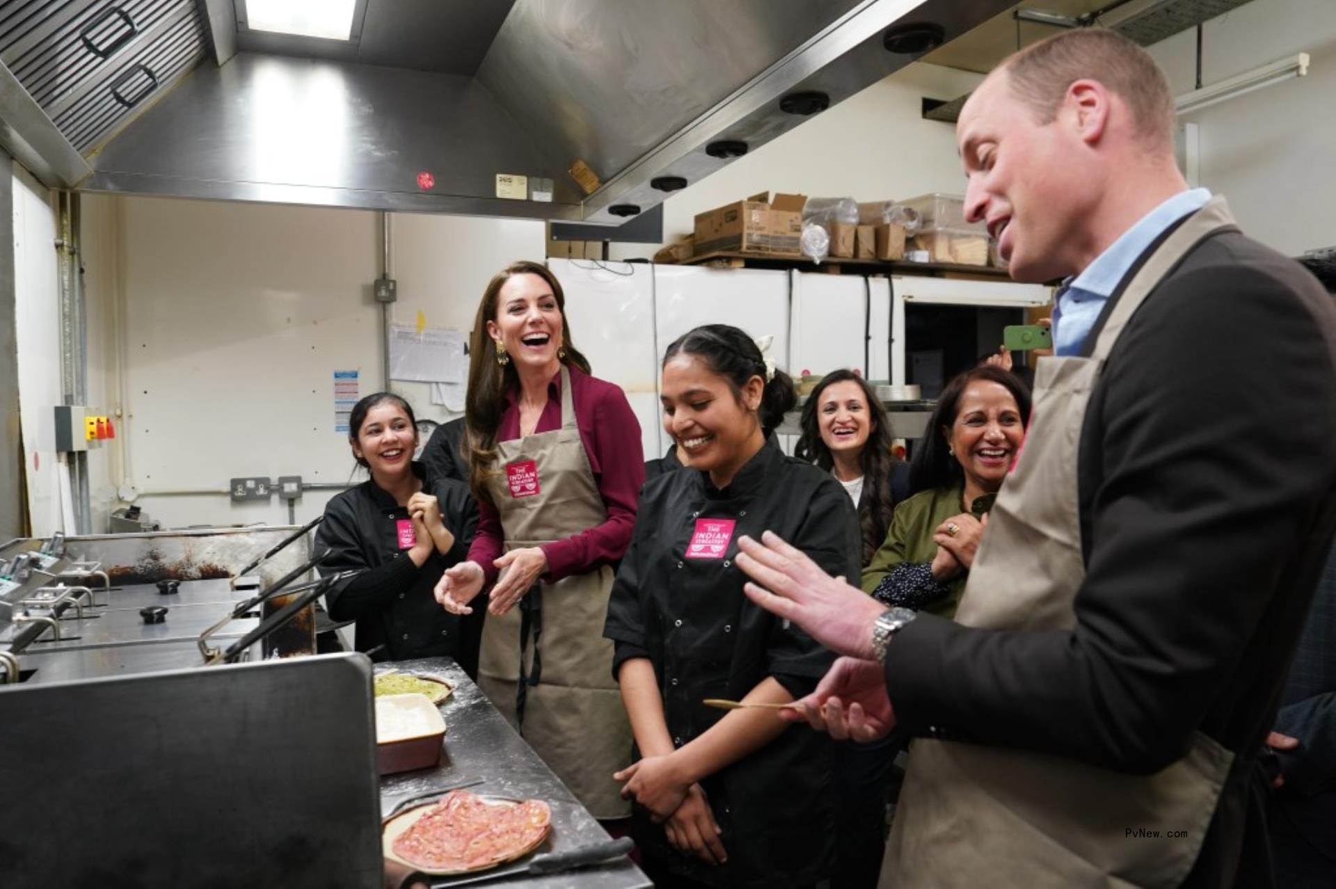 Kate Middleton and Prince William cooking