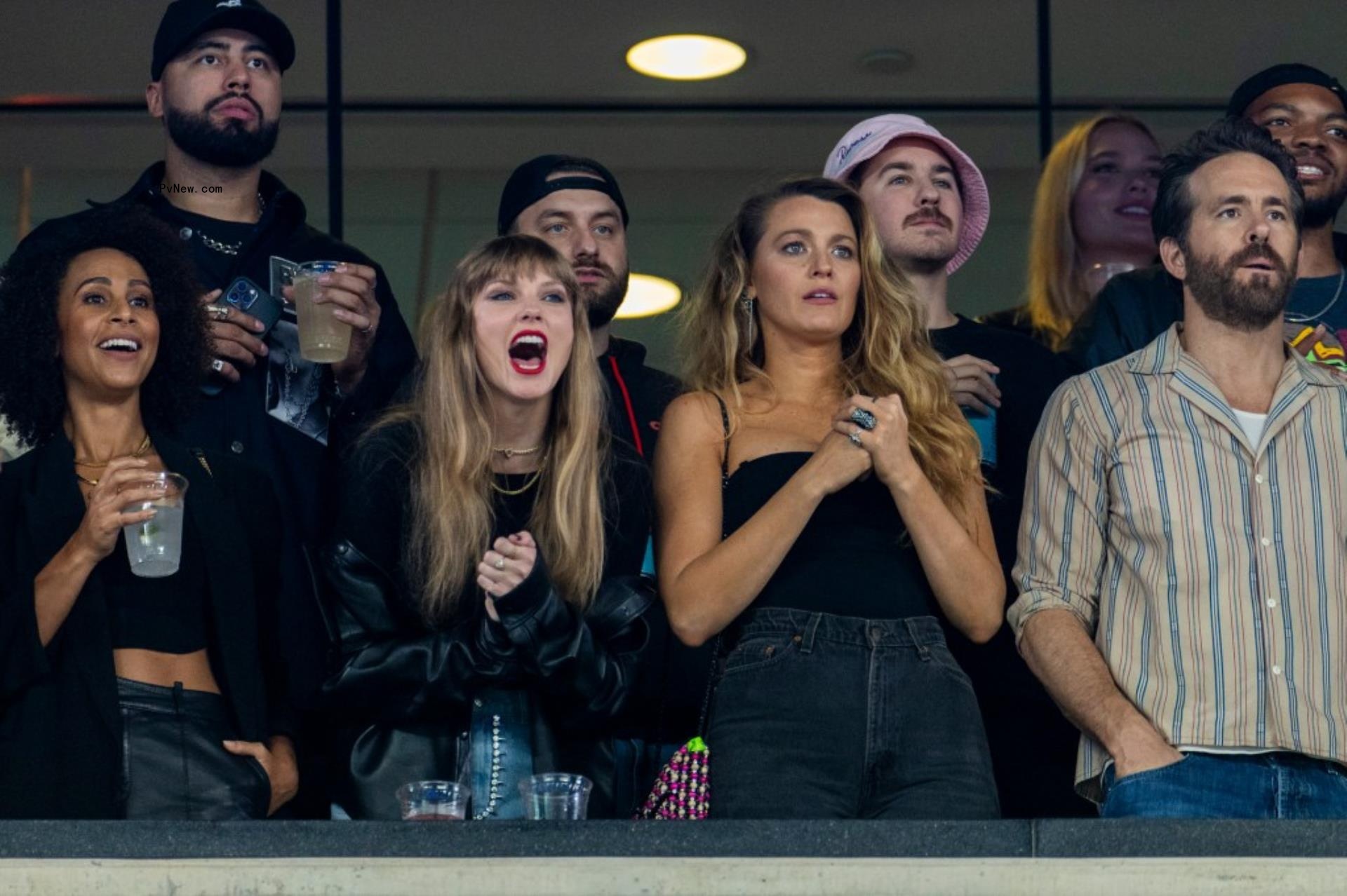 Taylor Swift at the Chiefs game against the Jets.