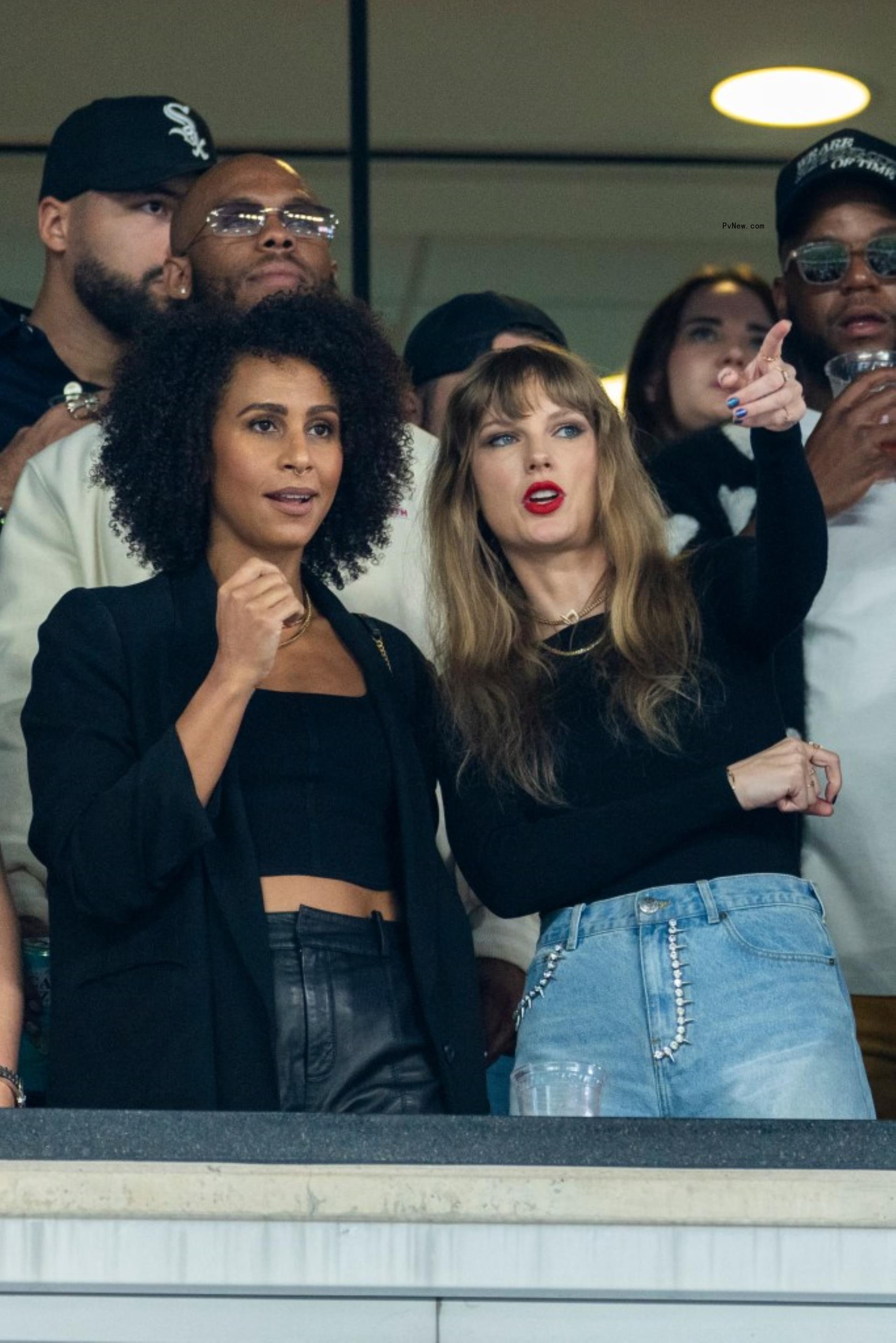 Taylor Swift at the Chiefs game against the Jets.