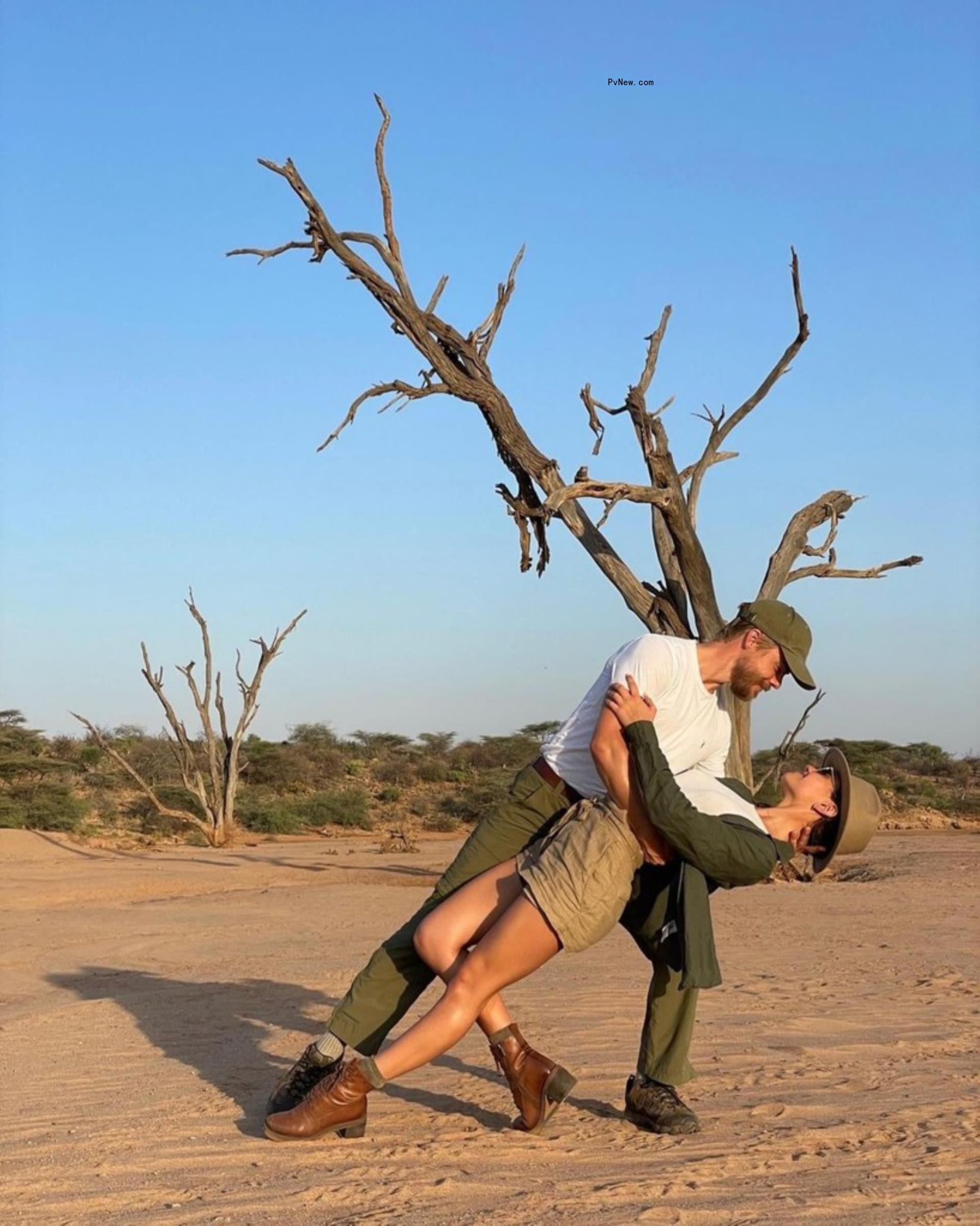 derek hough dipping hayley erbert in the desert