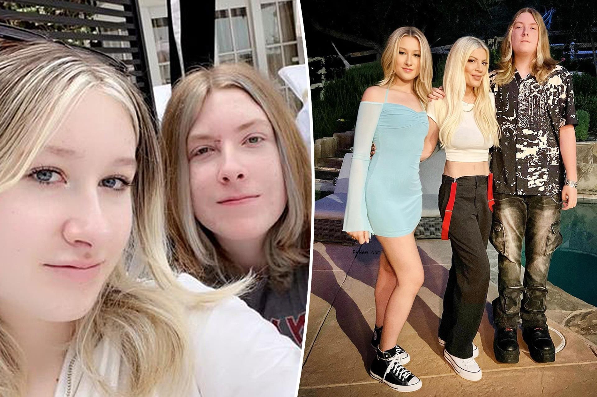‘Proud’ Tori Spelling’s eldest children look ‘all grown’ up in homecoming photo