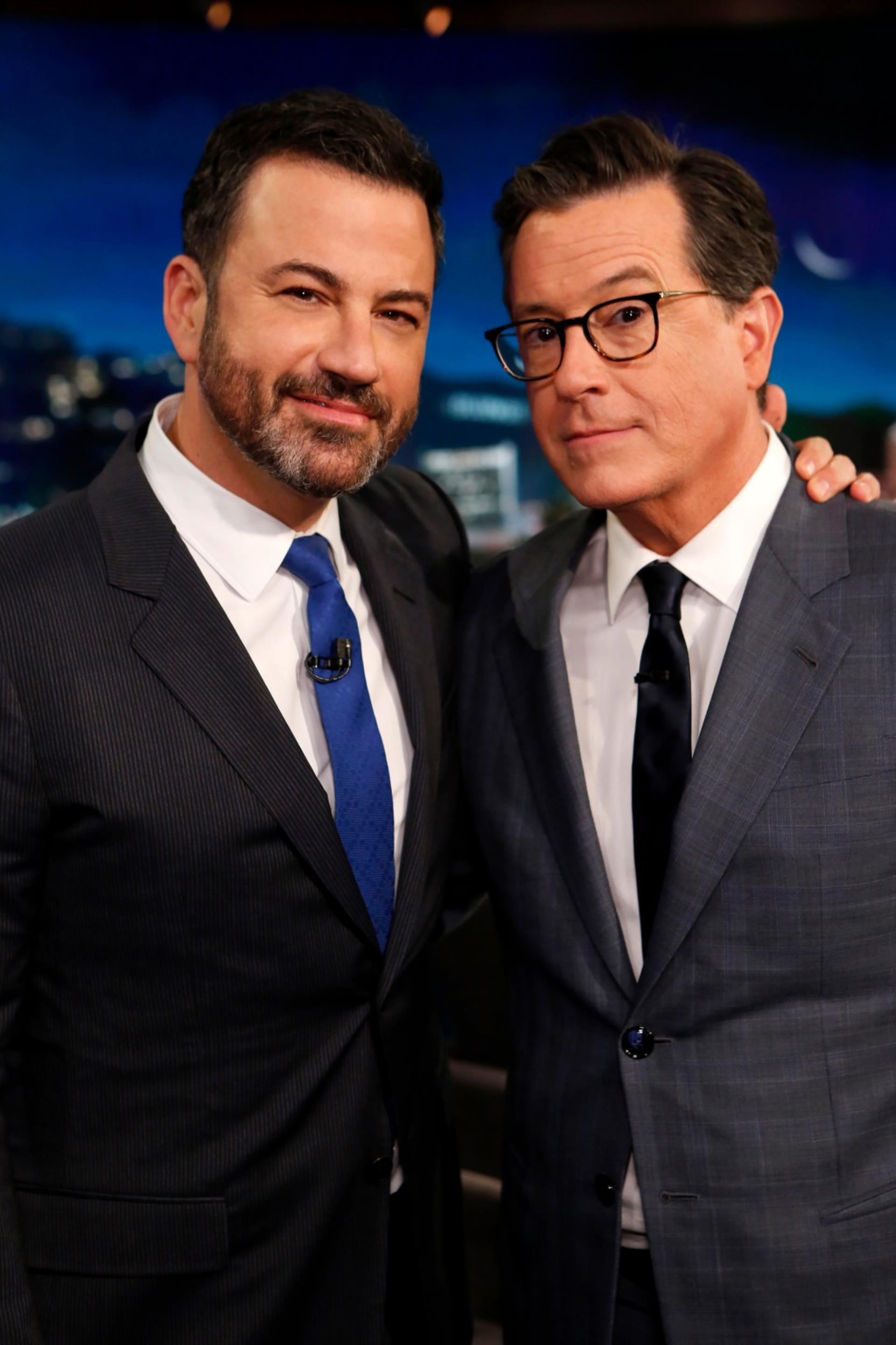 Jimmy Kimmel and Stephen Colbert