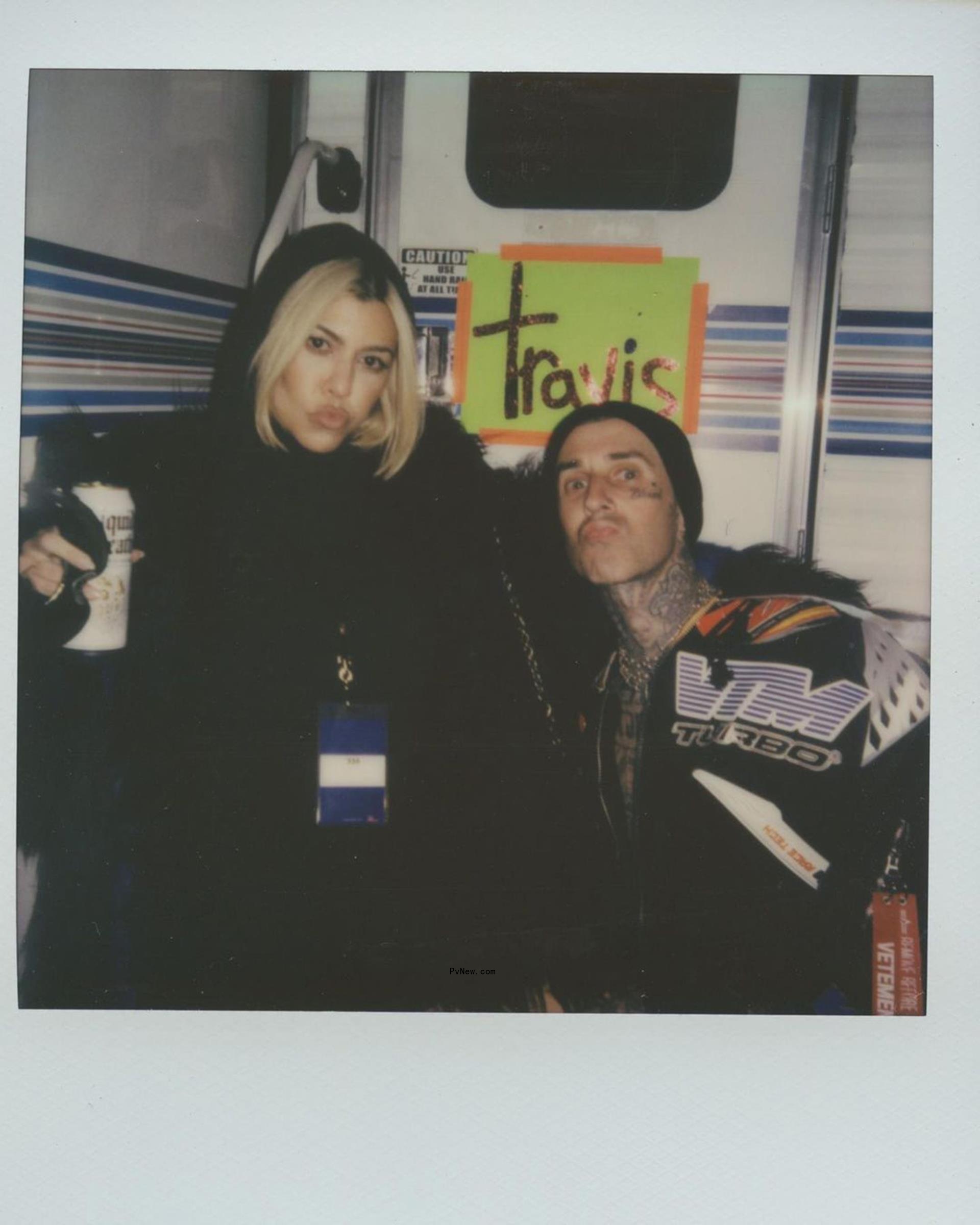 Travis Barker and Kourtney Kardashian 