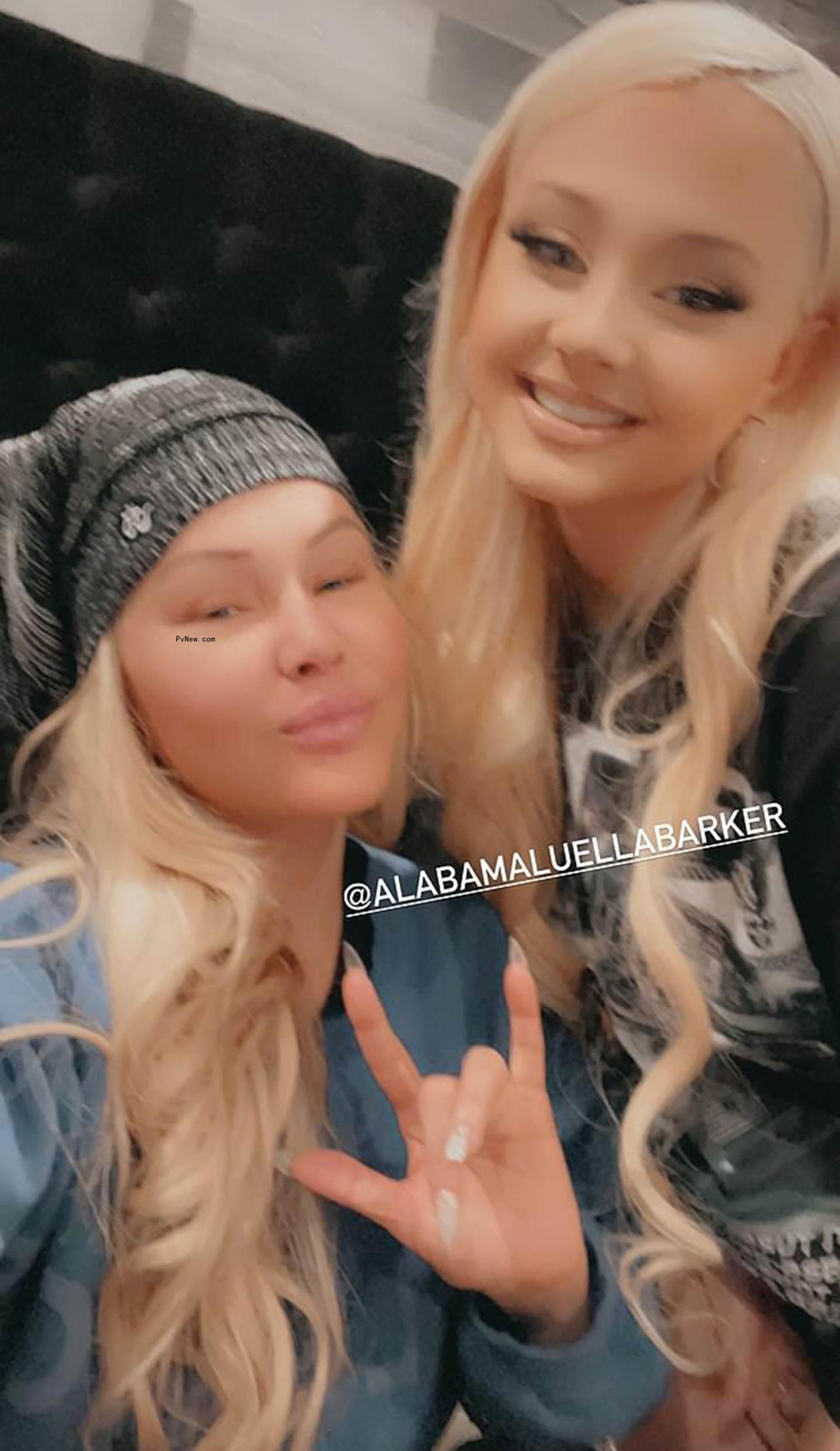 A selfie of Shanna Moakler and Alabama Barker