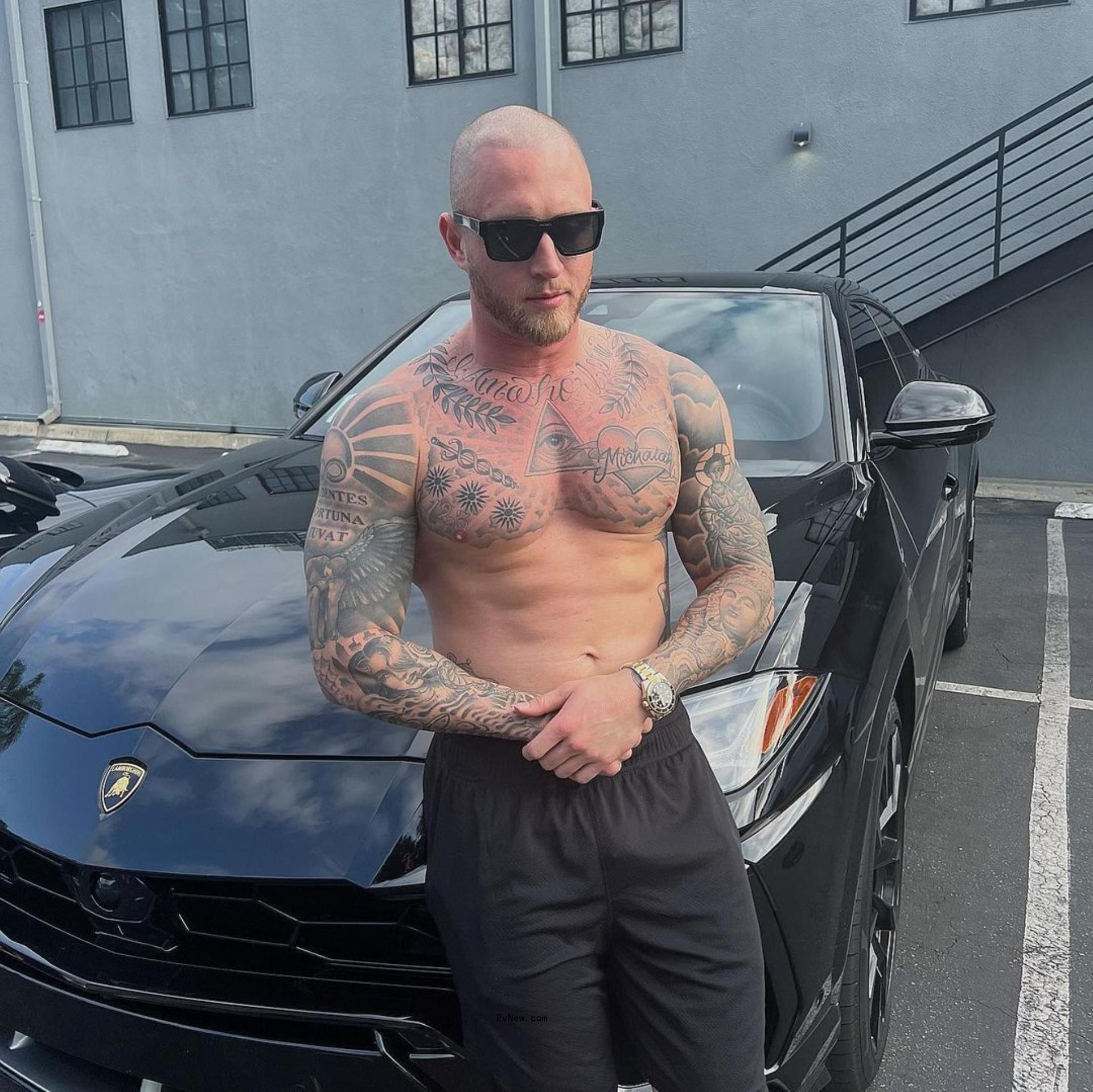 Shirtless Chet Hanks