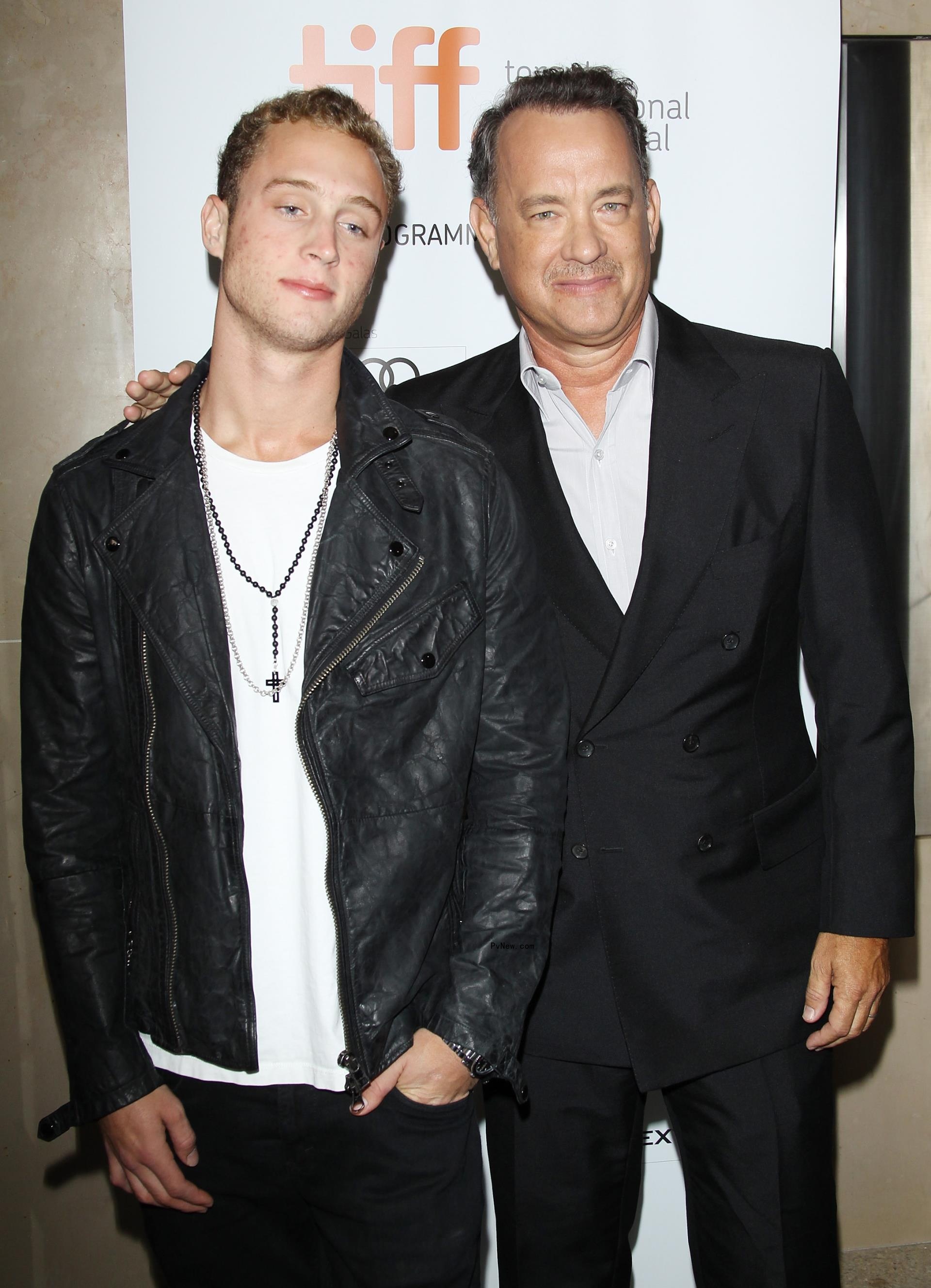 Chet Hanks and Tom Hanks in 2012