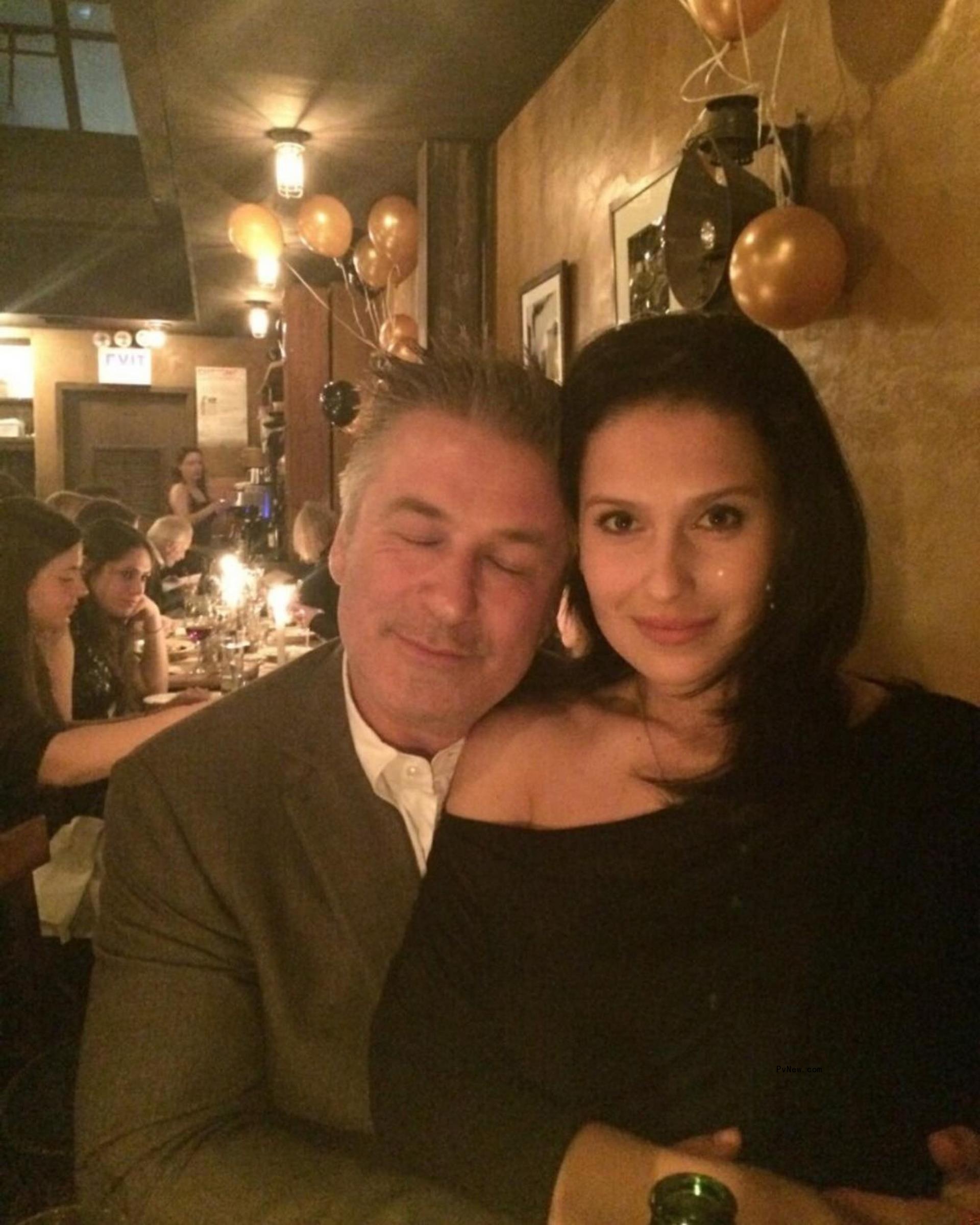 Alec Baldwin and wife Hilaria Baldwin.