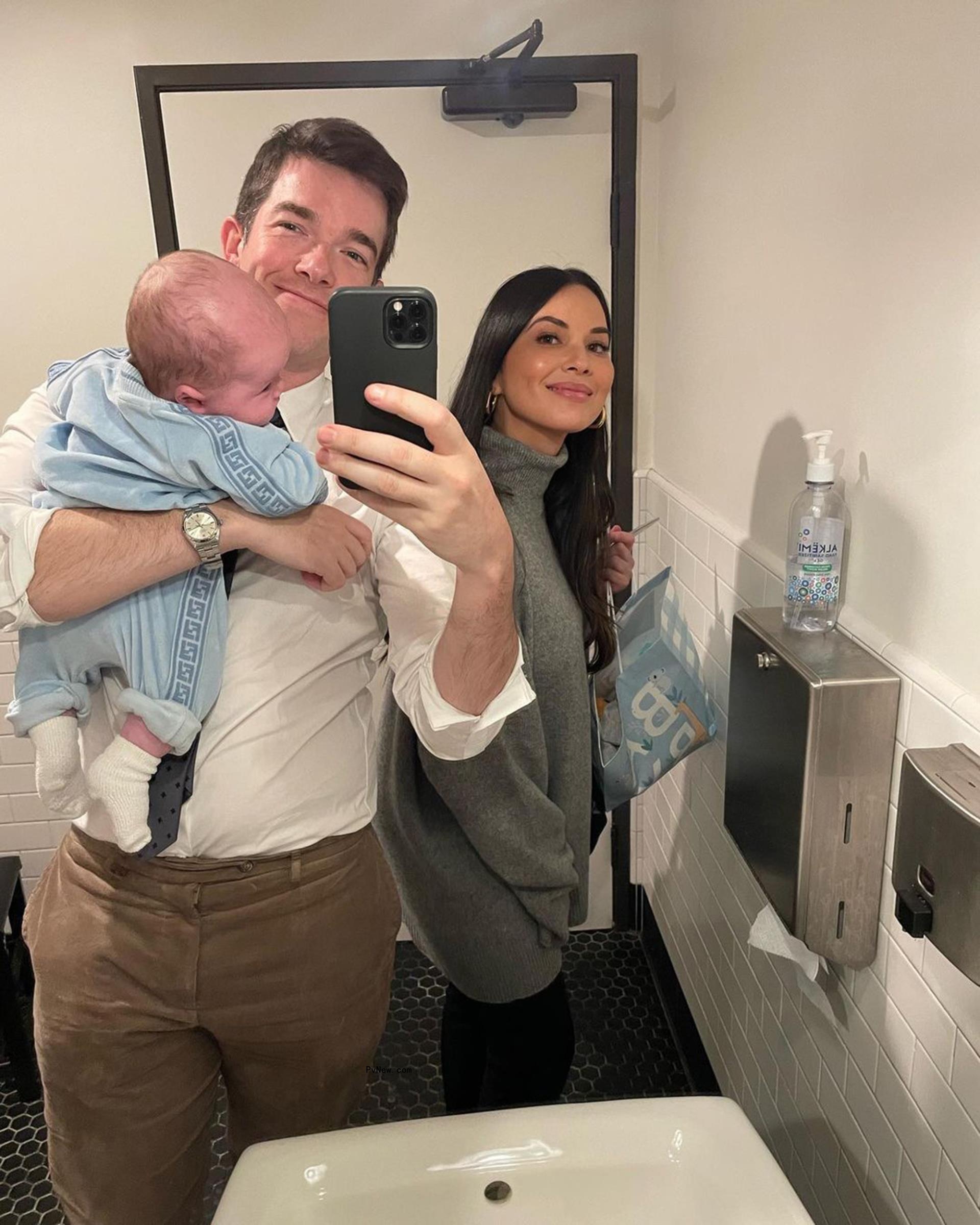 John Mulaney, Olivia Munn and their son, Malcolm